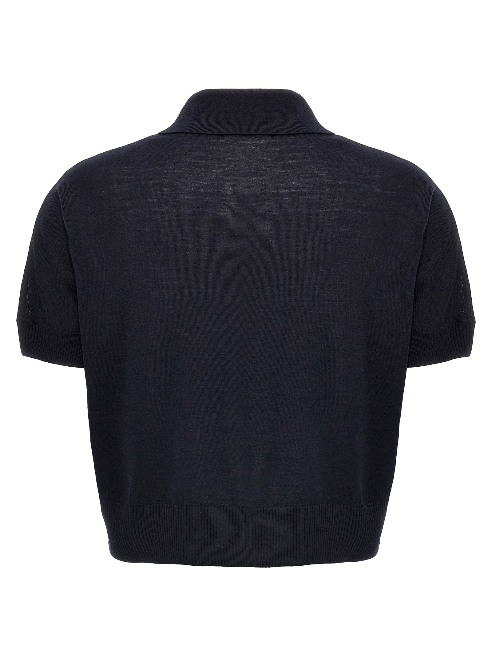 Shirt by Khaite for women in polyamide polyurethane wool blue presents a discerning silhouette, showcasing a sophisticated and for a truly discerning finish.