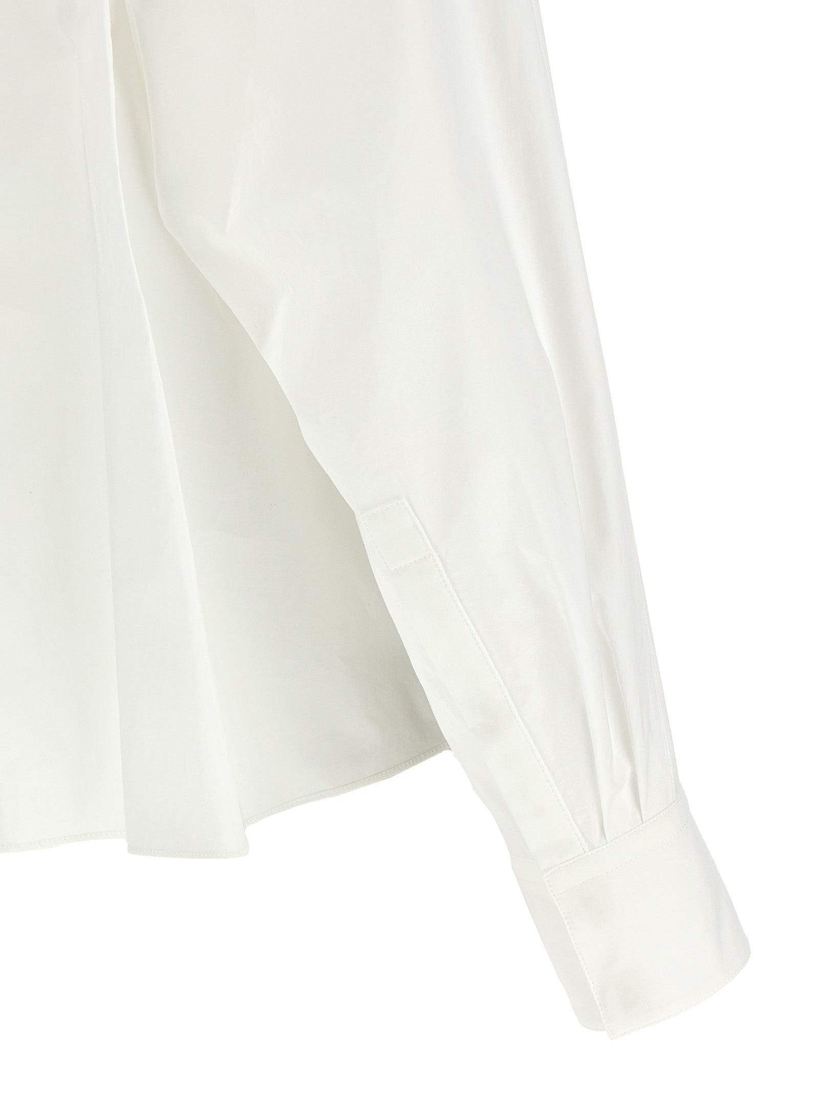 Blouse by Khaite for women in cotton white presents a discerning silhouette, showcasing a sophisticated and for a truly discerning finish.