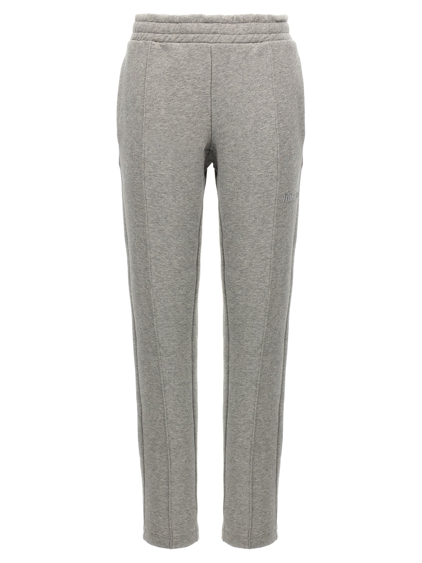 Joggers by The Attico for women in cotton gray features a refined silhouette with a refined straight-leg, defined by a and a refined long for a refined finish.