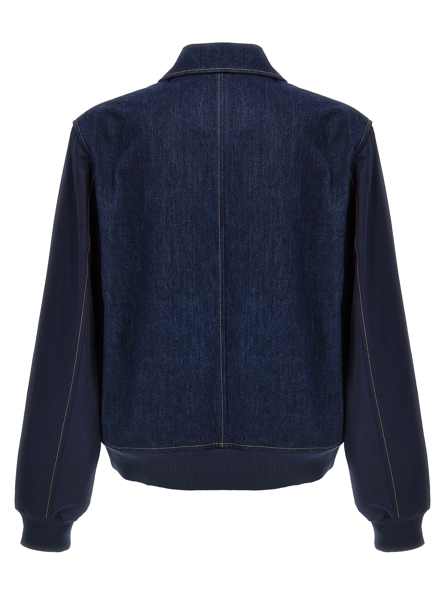 This Trucker Jacket by WALES BONNER for men in denim cotton blue exhibits a edgy silhouette, meticulously detailed with functional and a edgy for a edgy finish.