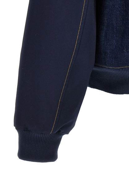 Trucker Jacket by WALES BONNER for men in denim cotton blue presents a effortlessly chic silhouette, showcasing a sophisticated and premium for a truly effortlessly chic finish.