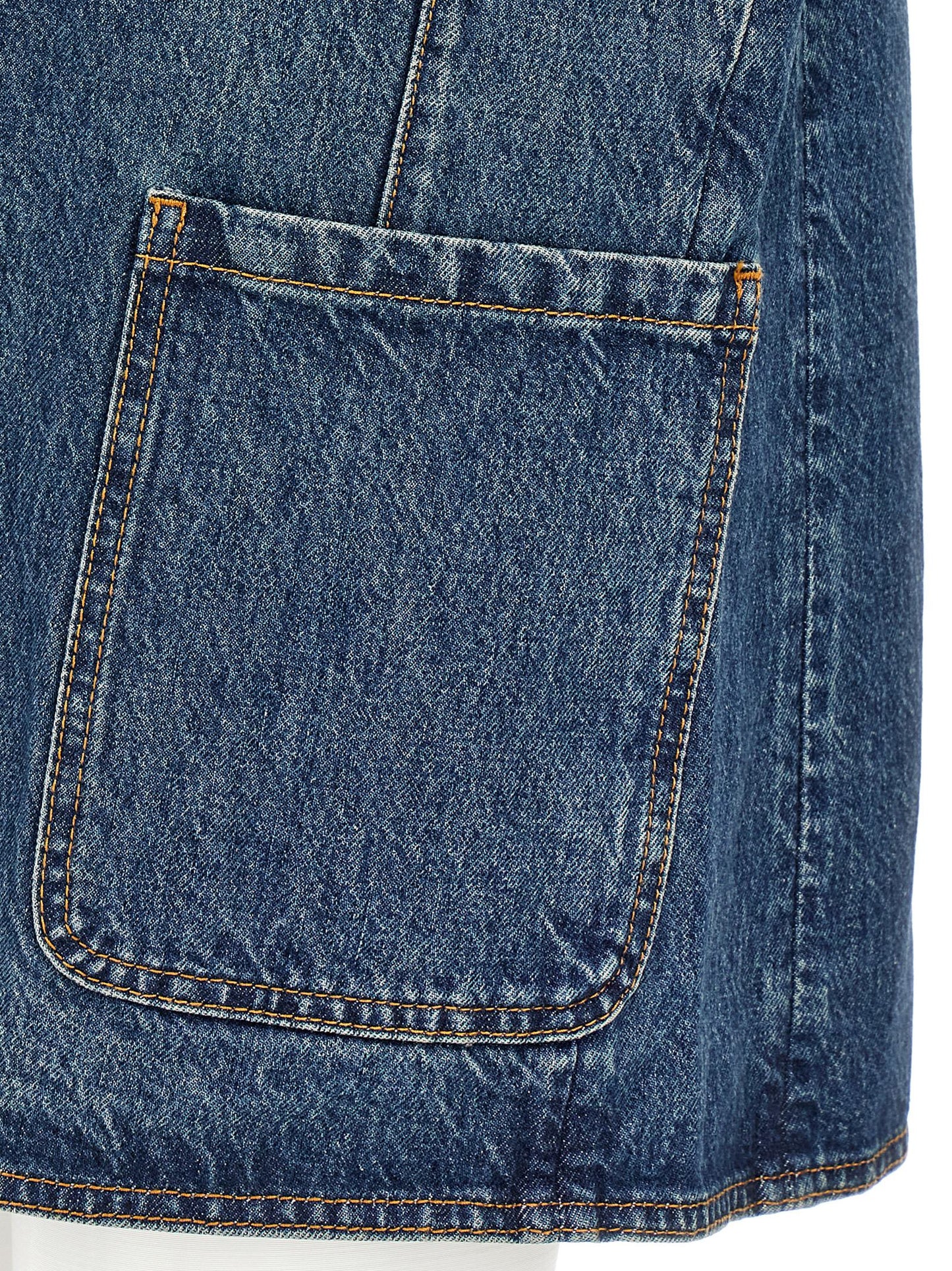 Vest by Coperni for women in denim cotton blue features a chic silhouette, expertly detailed with a refined and premium pockets for a truly chic look.