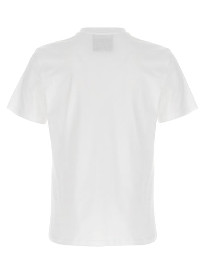 T-Shirt by Moschino for men in organic cotton white & print features an on trend silhouette, perfectly showcasing a on trend and crew neckline for an elevated aesthetic.