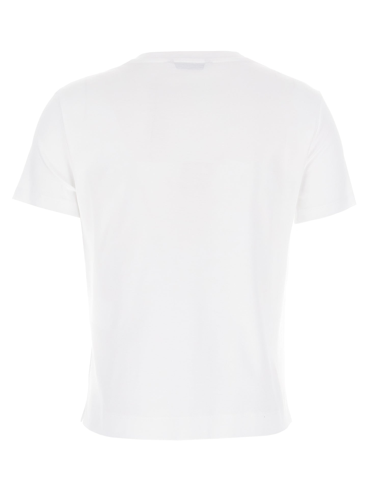 T-Shirt by Max Mara for women in cotton white showcases a chic silhouette, artfully detailed with a chic and for a chic finish.