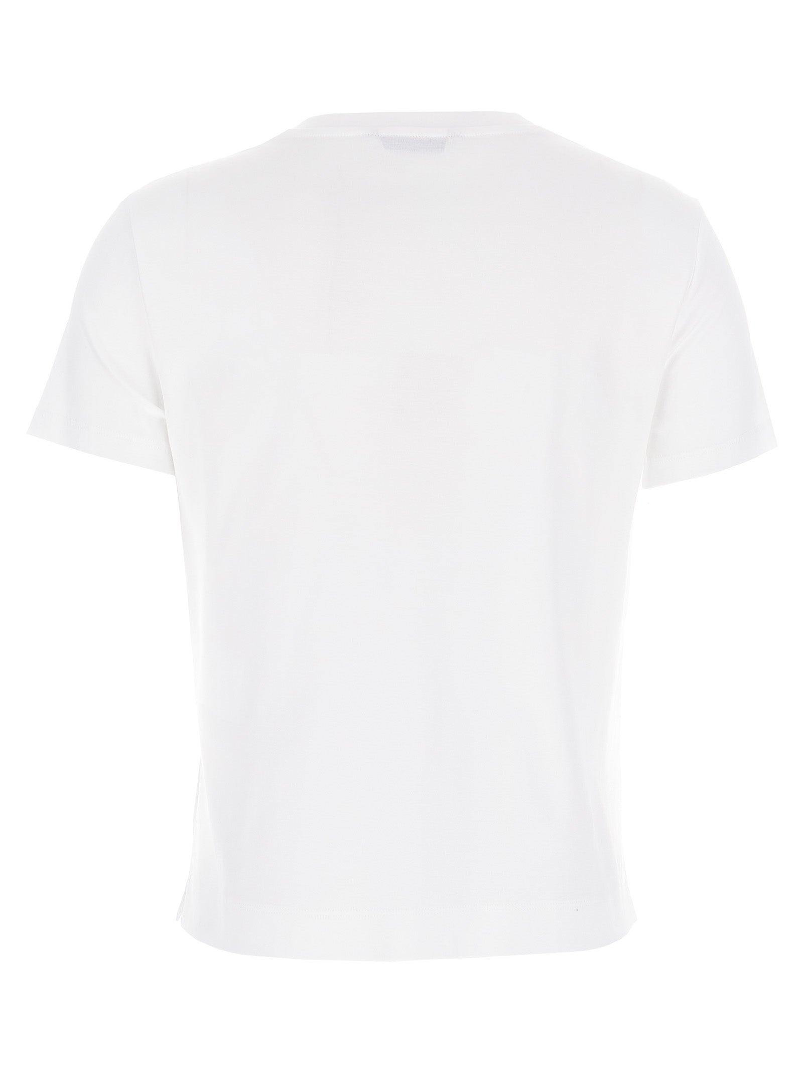 T-Shirt by Max Mara for women in cotton white showcases a chic silhouette, artfully detailed with a chic and for a chic finish.