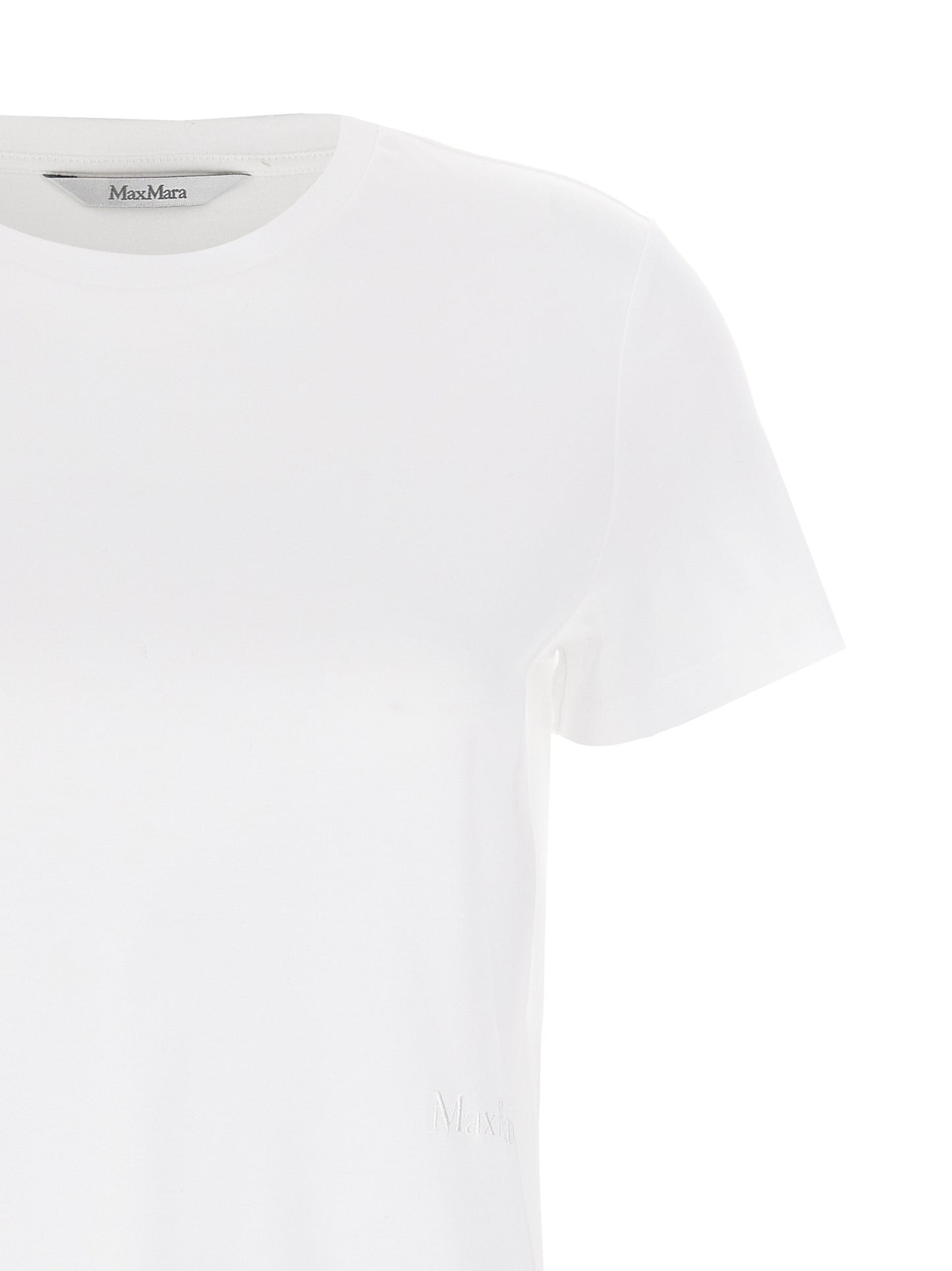 T-Shirt by Max Mara for women in cotton white features an on trend silhouette, perfectly showcasing a on trend and for an elevated aesthetic.