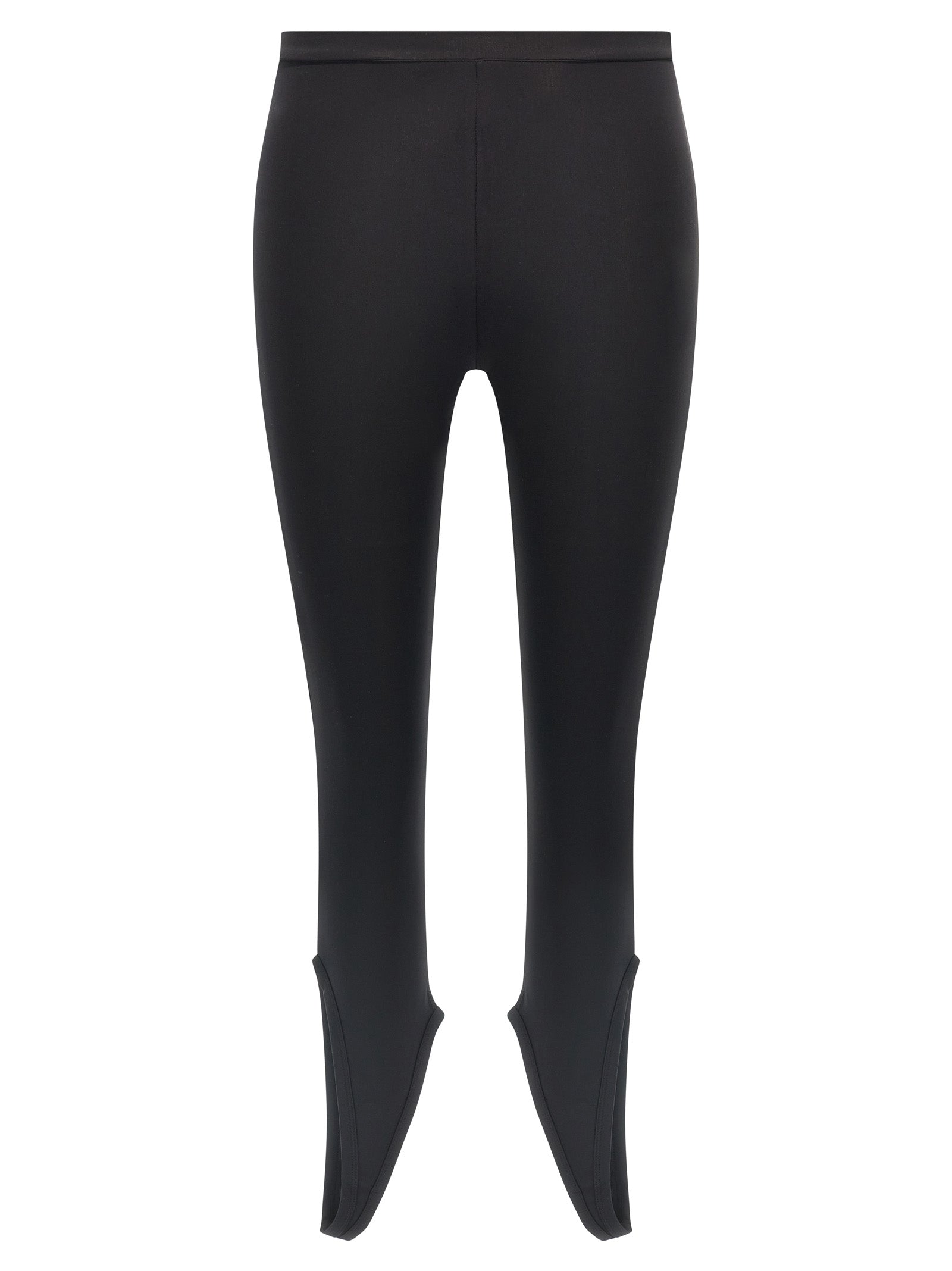 Activewear Leggings by Courrèges for women in stretch polyamide black features a athletic leggings and with a long cut, showcasing technical for a athletic finish.