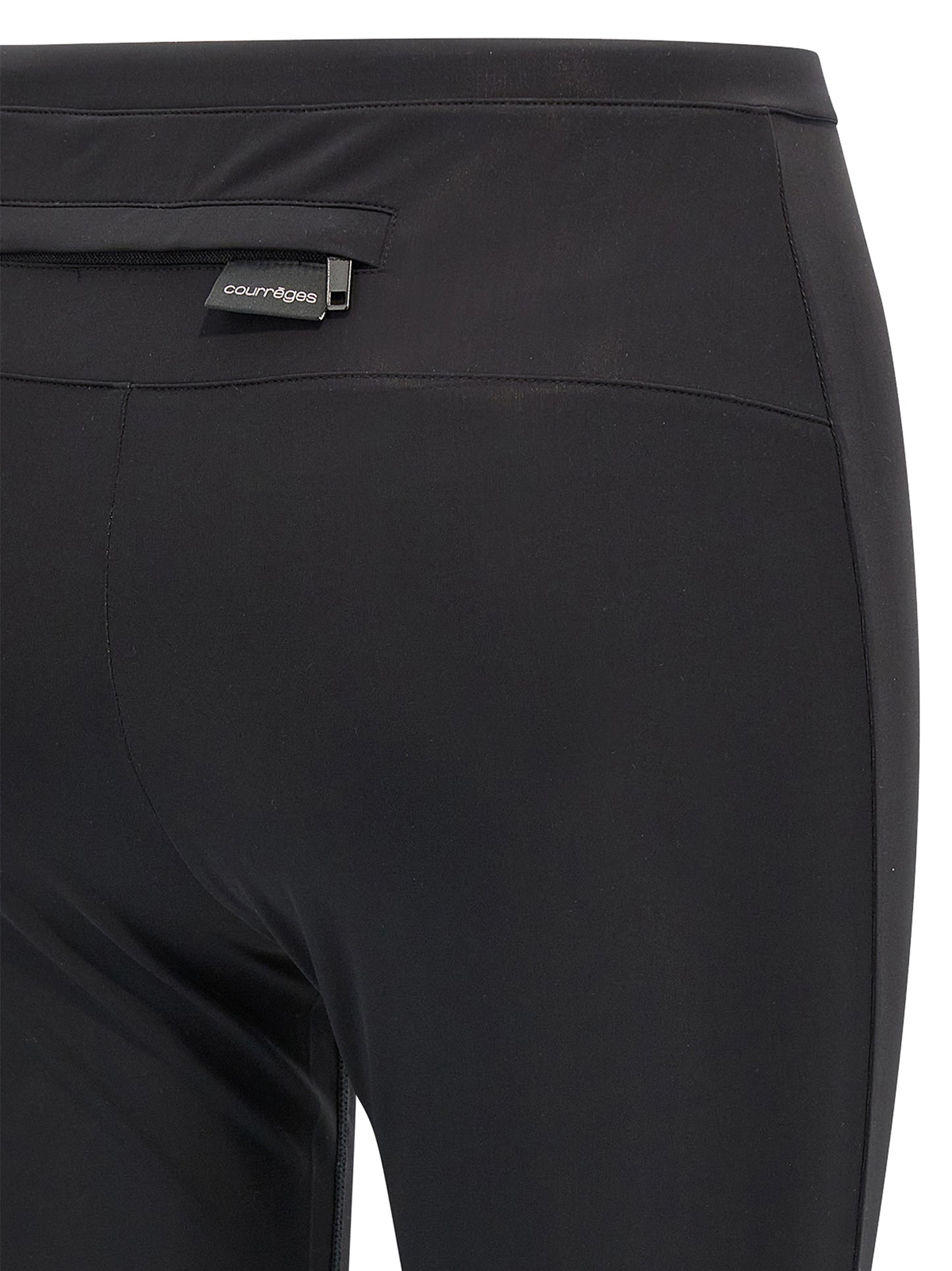 Activewear Leggings by Courrèges for women in stretch polyamide black features an streamlined leggings and with a long cut, beautifully enhanced by performance-driven .
