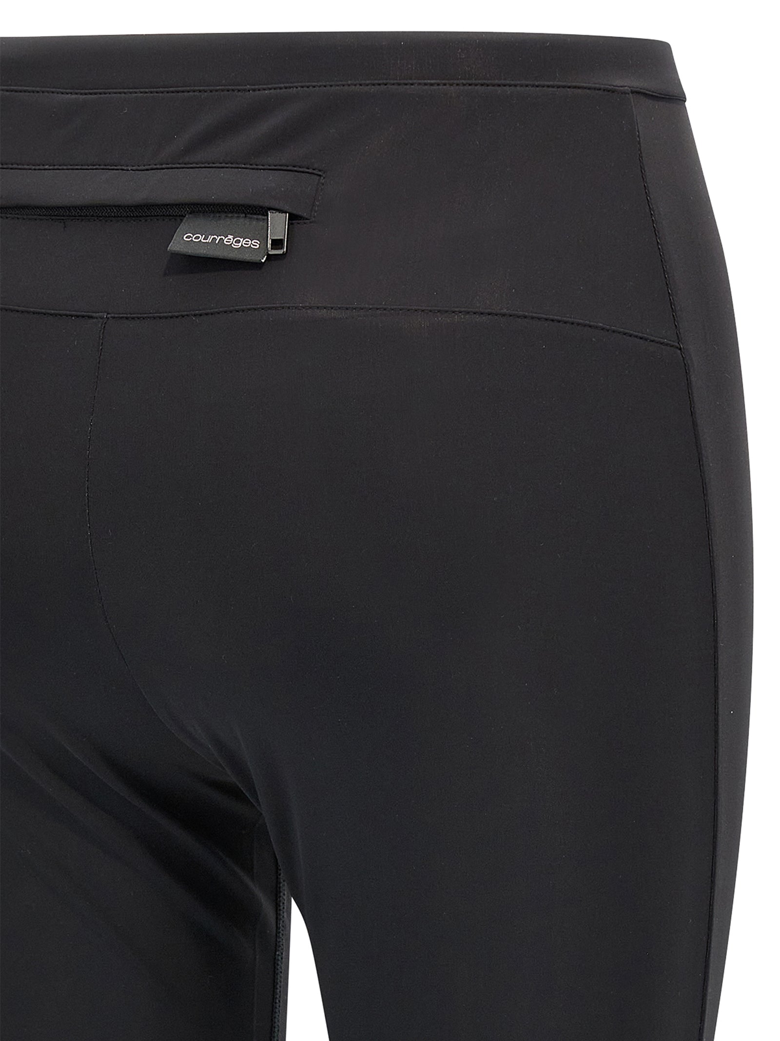 Activewear Leggings by Courrèges for women in stretch polyamide black features an streamlined leggings and with a long cut, beautifully enhanced by performance-driven .