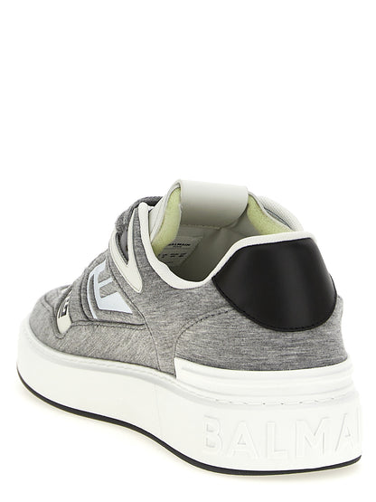 Athletic Sneakers by Balmain for men in rayon polyester polyurethane leather multicolor features an exquisite silhouette, showcasing the premium skater style of the Men's Skater Rayon Polyester Polyurethane Leather Athletic Sneakers with an exquisite finish.