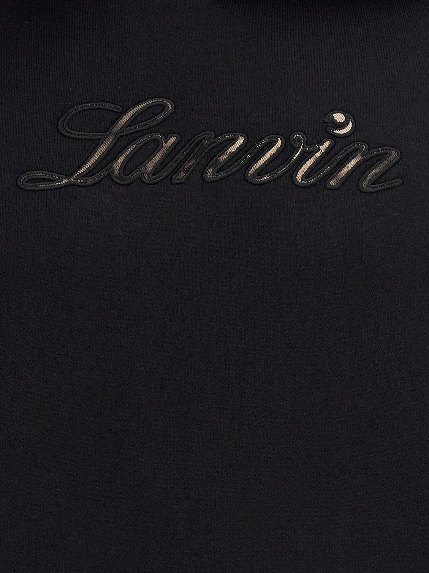 Sweatshirt Hoodie by Lanvin for men in cotton black features a edgy silhouette, detailed with a edgy and for a refined finish.