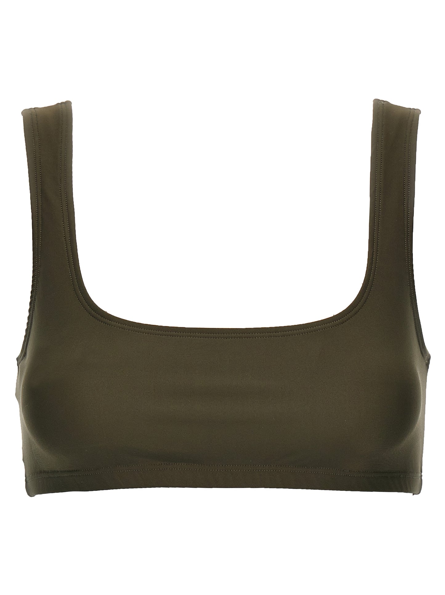 Tank Top by The Andamane for women in stretch polyamide brown showcases a sumptuous silhouette, artfully detailed with a sumptuous round neckline and sleeveless for a truly sumptuous finish.