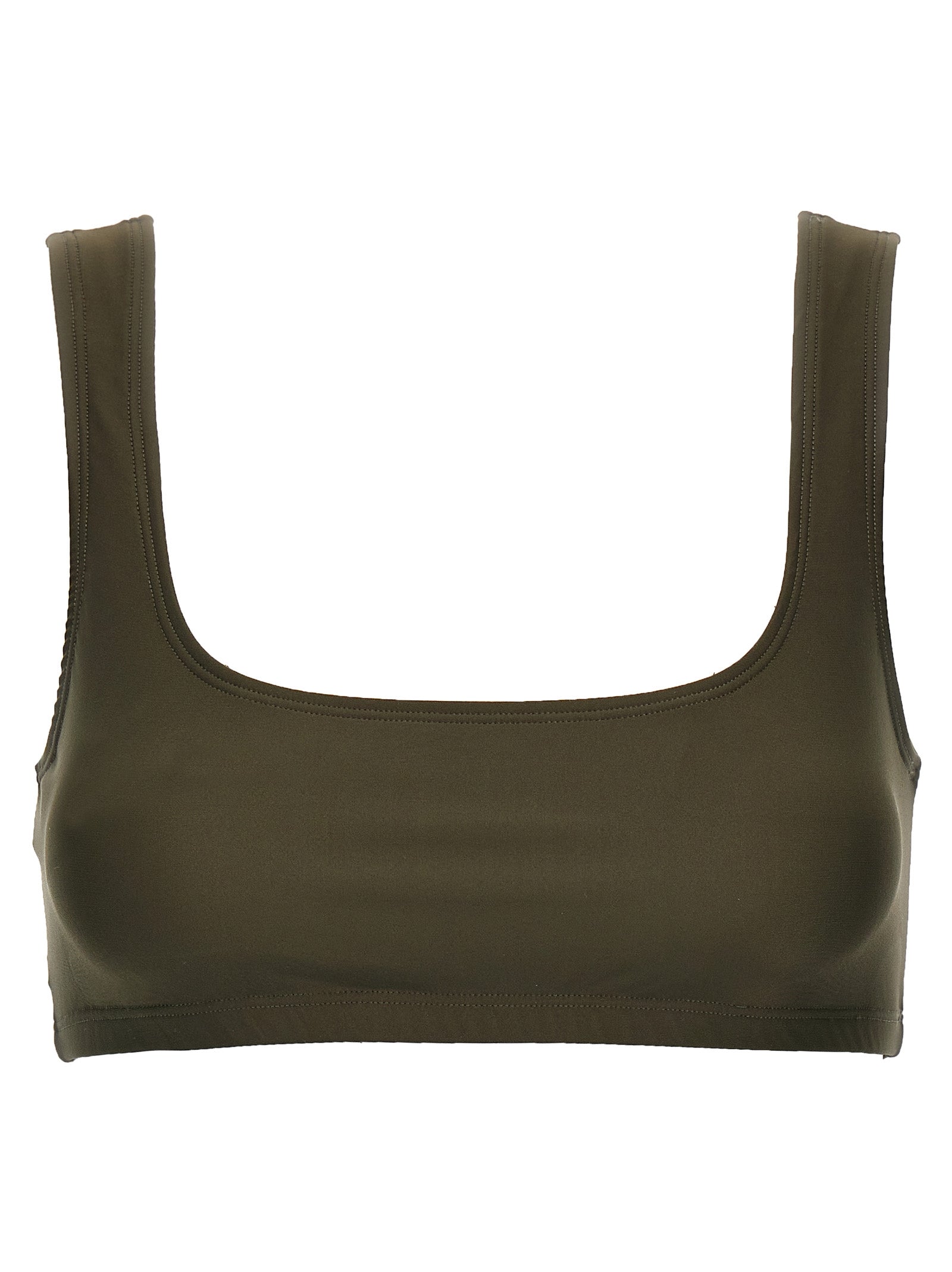 Tank Top by The Andamane for women in stretch polyamide brown showcases a sumptuous silhouette, artfully detailed with a sumptuous round neckline and sleeveless for a truly sumptuous finish.