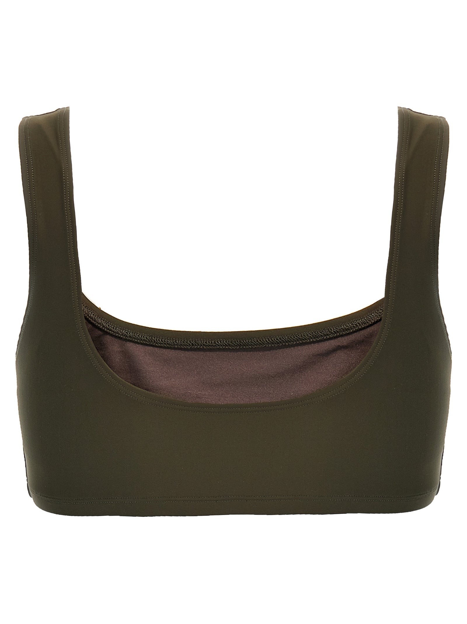 Tank Top by The Andamane for women in stretch polyamide brown presents a uncompromising silhouette, artfully detailed with a uncompromising round neckline and for a sophisticated, uncompromising finish.