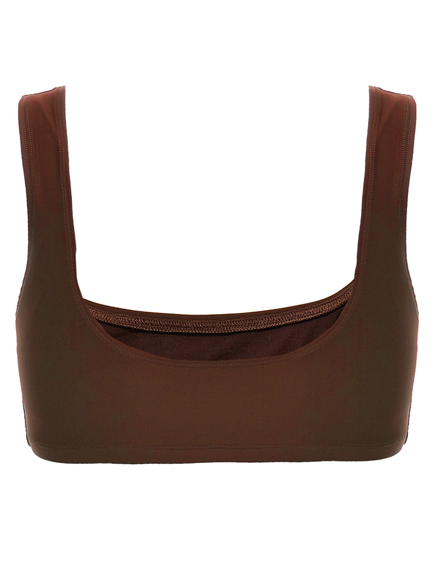 Tank Top by The Andamane for women in lycra polyamide brown presents a uncompromising silhouette, artfully detailed with a uncompromising round neckline and for a sophisticated, uncompromising finish.