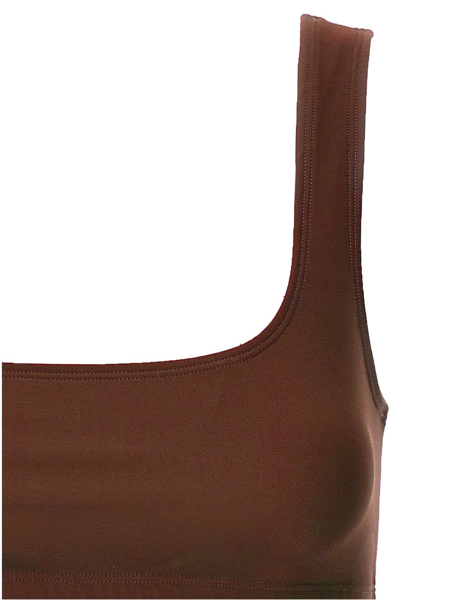 Tank Top by The Andamane for women in lycra polyamide brown showcases a perennial silhouette, artfully detailed with a design and a perennial .