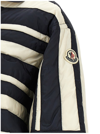 Blouse by Moncler for women in polyamide multicolor showcases a sublime silhouette, artfully detailed with a sublime and for a sophisticated, sublime finish.