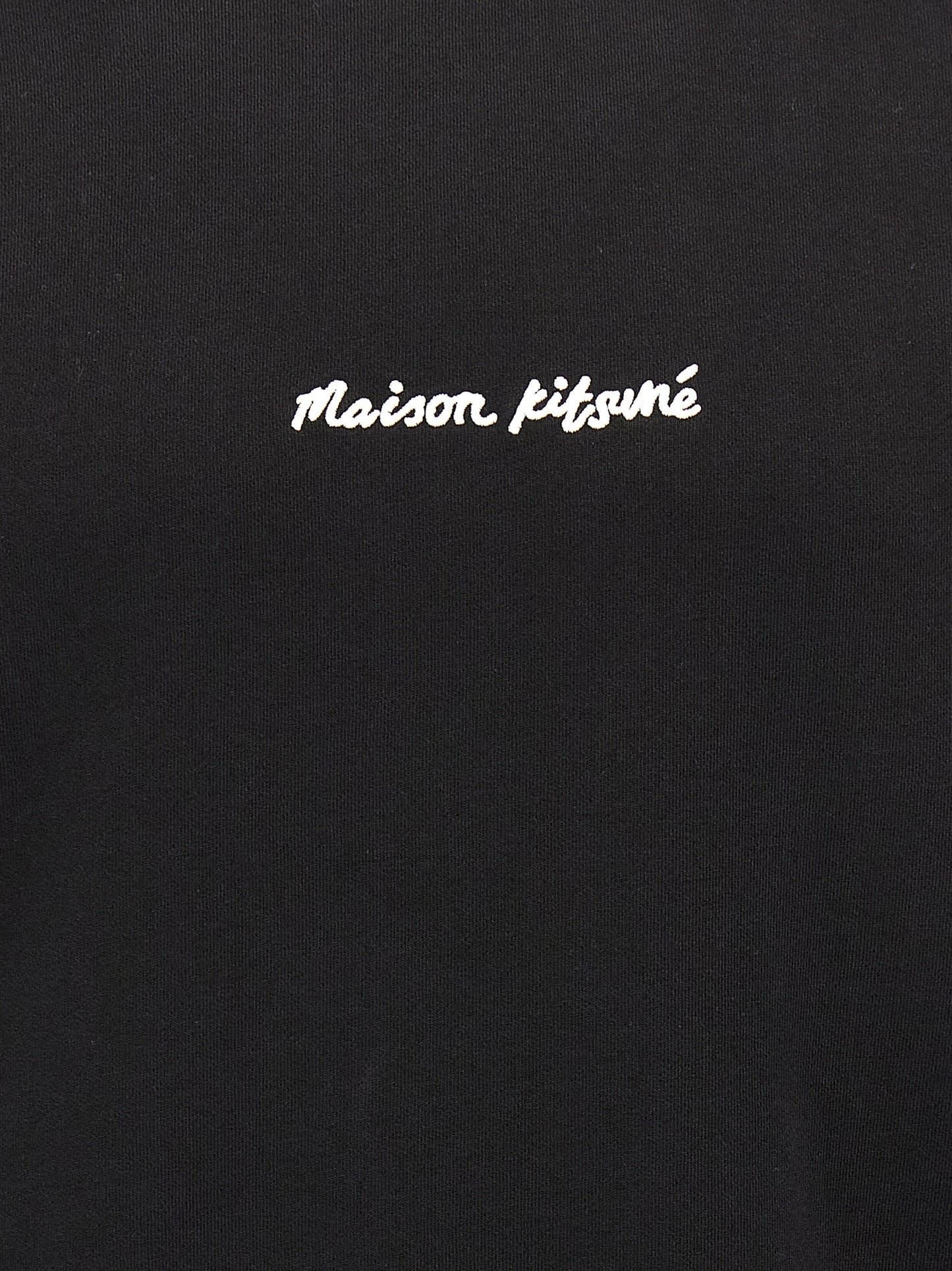 Sweatshirt by Maison Kitsuné for men in cotton black presents a smart casual silhouette, featuring a smart casual and for a sophisticated look.