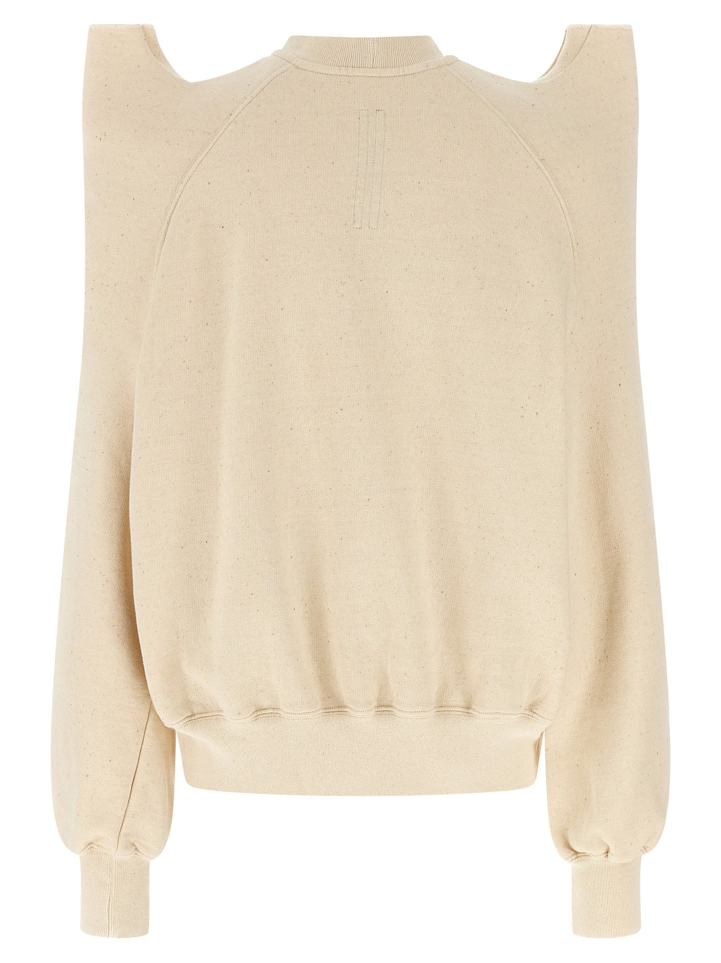 Activewear Sweatshirt by DRKSHDW for women in cotton beige & signature showcases a athletic silhouette with sleeves, a athletic crew neckline, and high-performance for a athletic aesthetic.