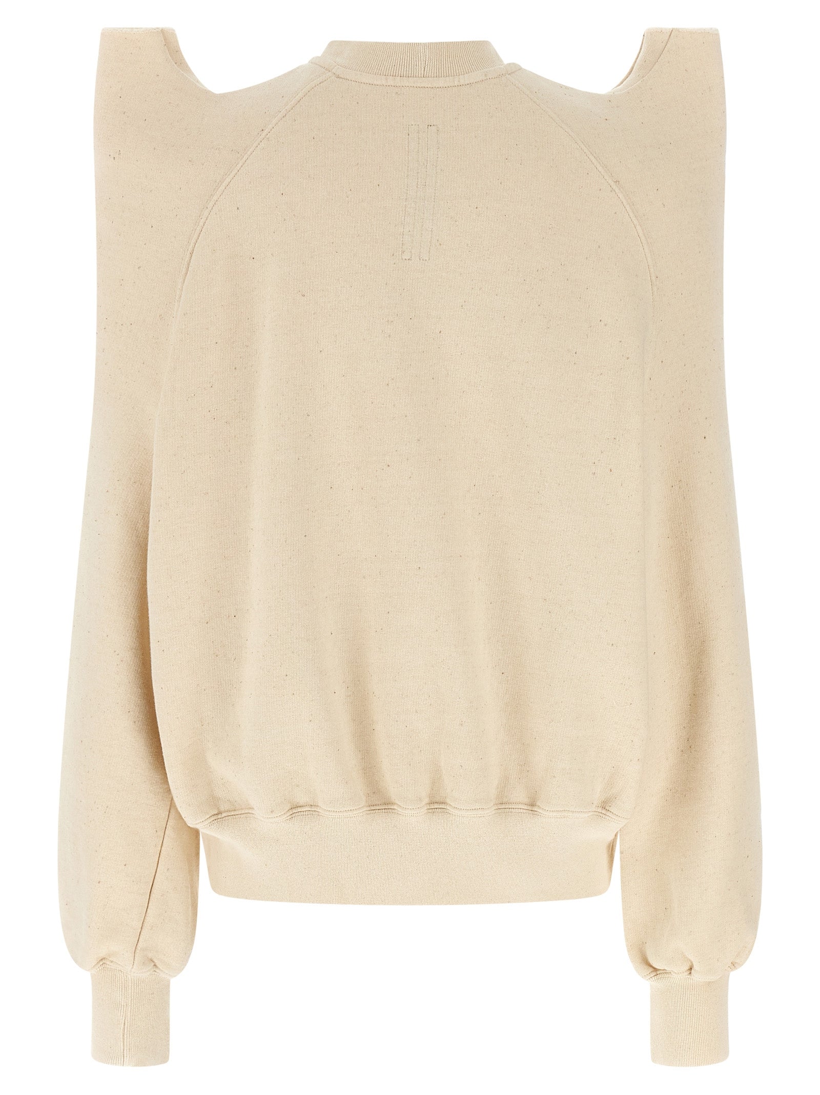 Activewear Sweatshirt by DRKSHDW for women in cotton beige & signature showcases a athletic silhouette with sleeves, a athletic crew neckline, and high-performance for a athletic aesthetic.