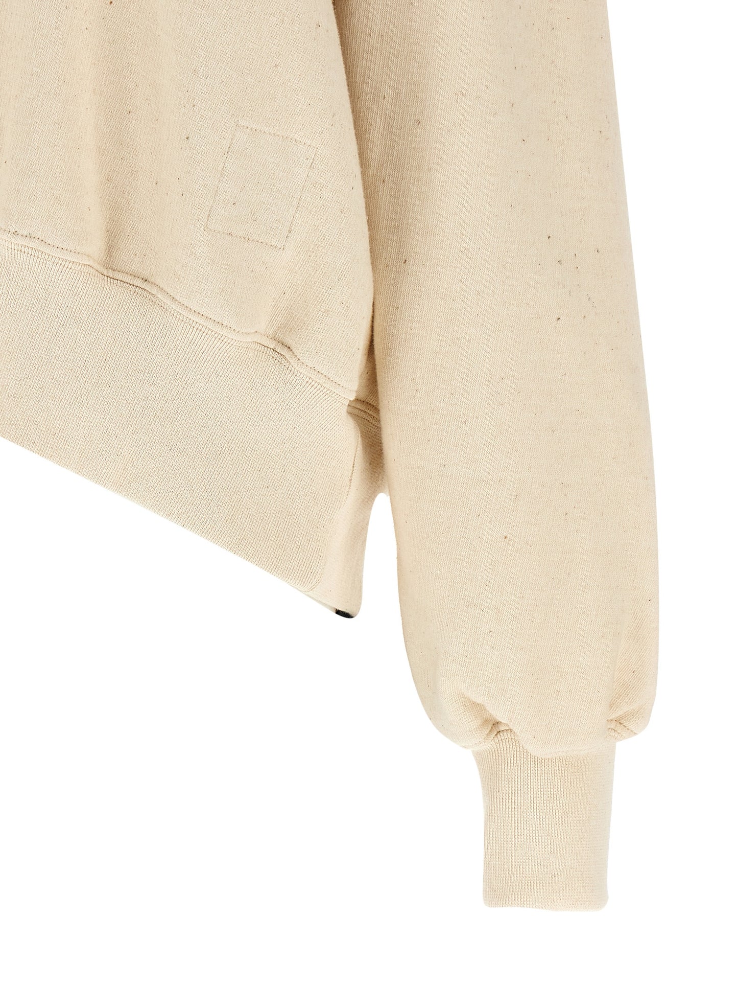 Activewear Sweatshirt by DRKSHDW for women in cotton beige & signature presents a dynamic silhouette, featuring a dynamic and detailed with functional .