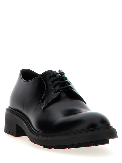 Saint Laurent Black Lamb Leather Oxfords And Derbies