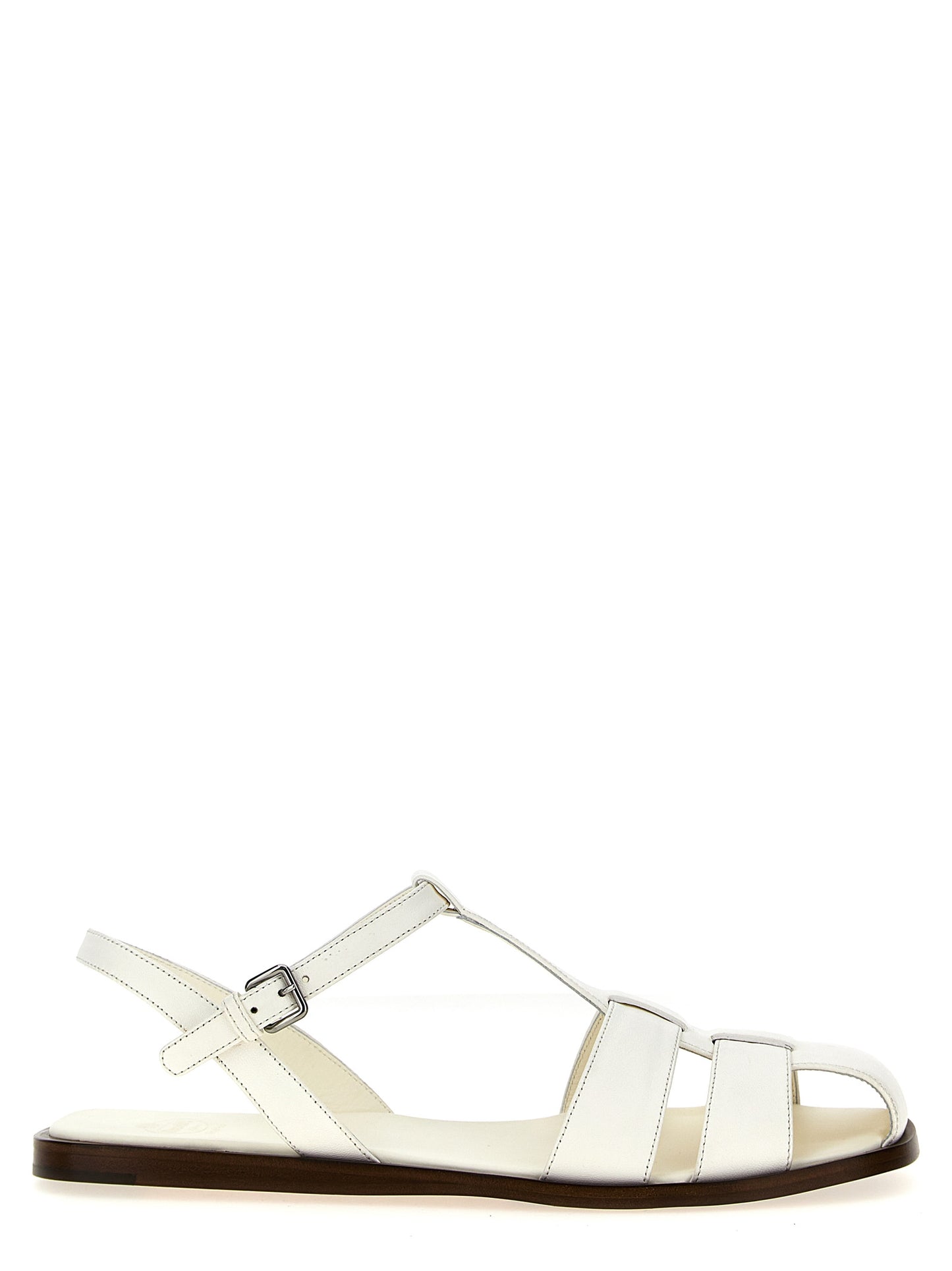 Flat Sandals by Church's for women in suede lamb leather white features an architectural design from the Women's Suede Lamb Leather Flat Sandals collection, defined by a architectural flat and for a architectural finish.