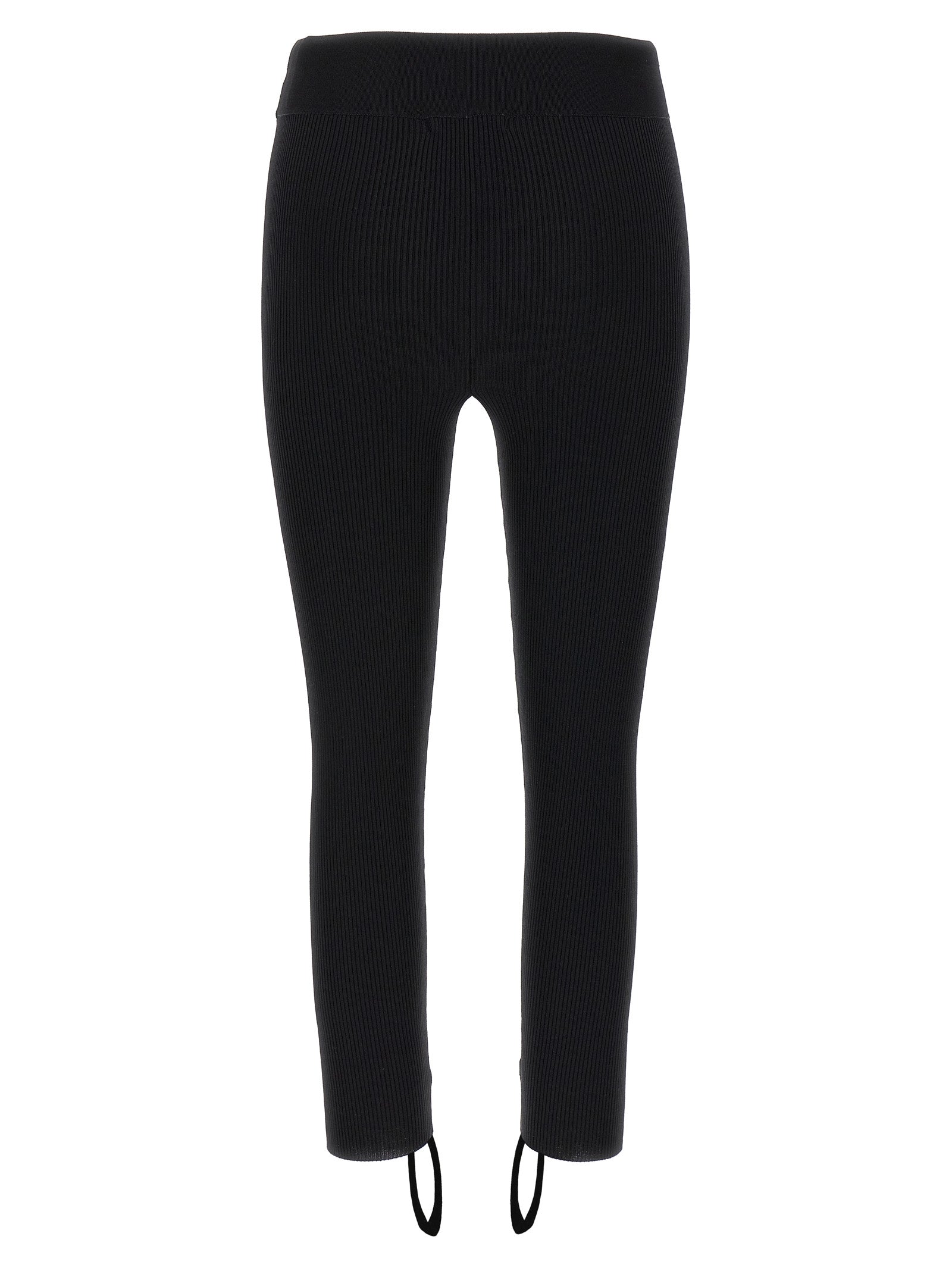 Activewear Leggings by Nensi Dojaka for women in nylon & viscose bicolour, black, white & jacquard features an streamlined leggings and with a long cut, beautifully enhanced by performance-driven .