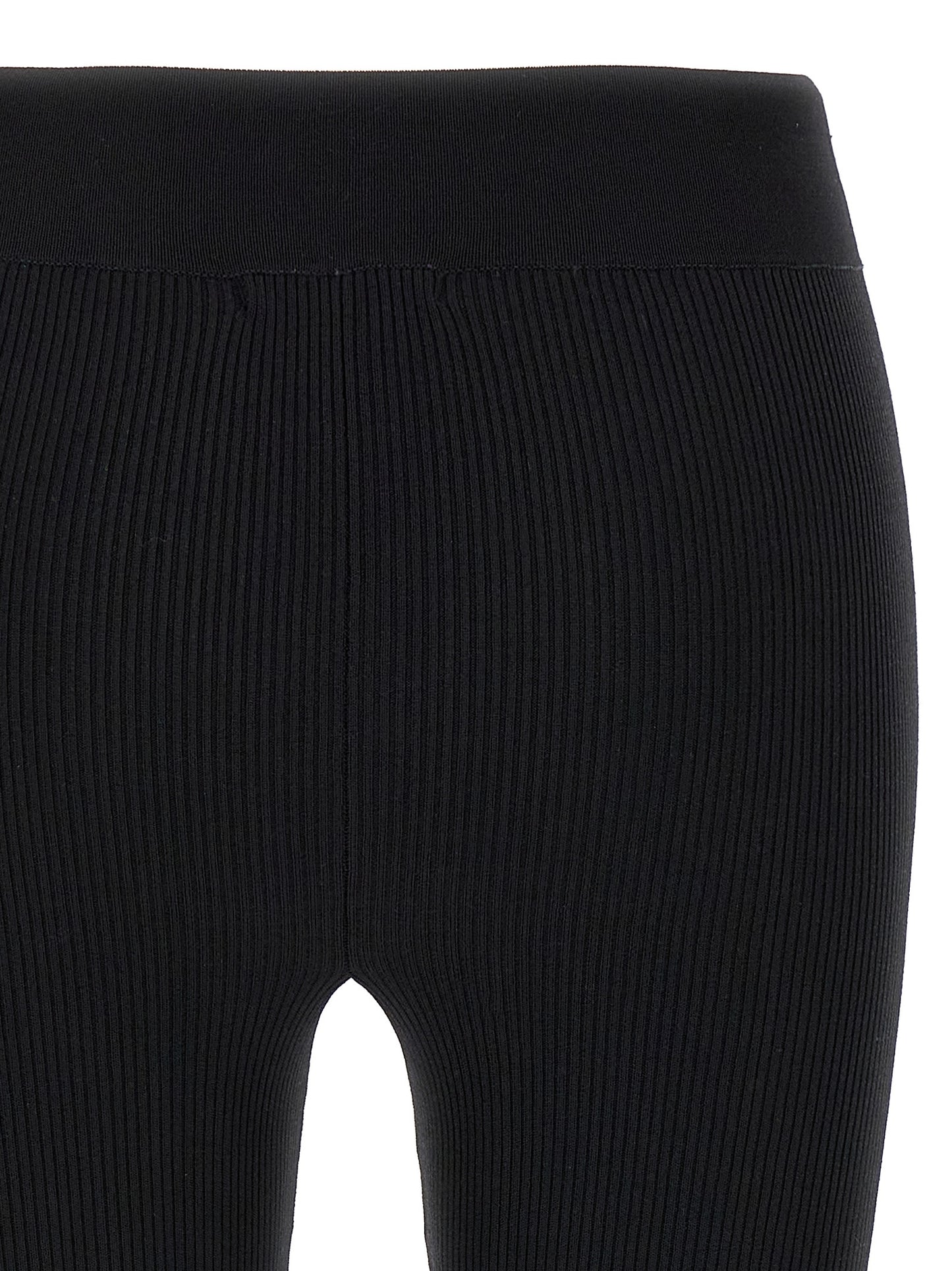 Activewear Leggings by Nensi Dojaka for women in nylon & viscose bicolour, black, white & jacquard features an dynamic leggings with long and , showcasing functional .