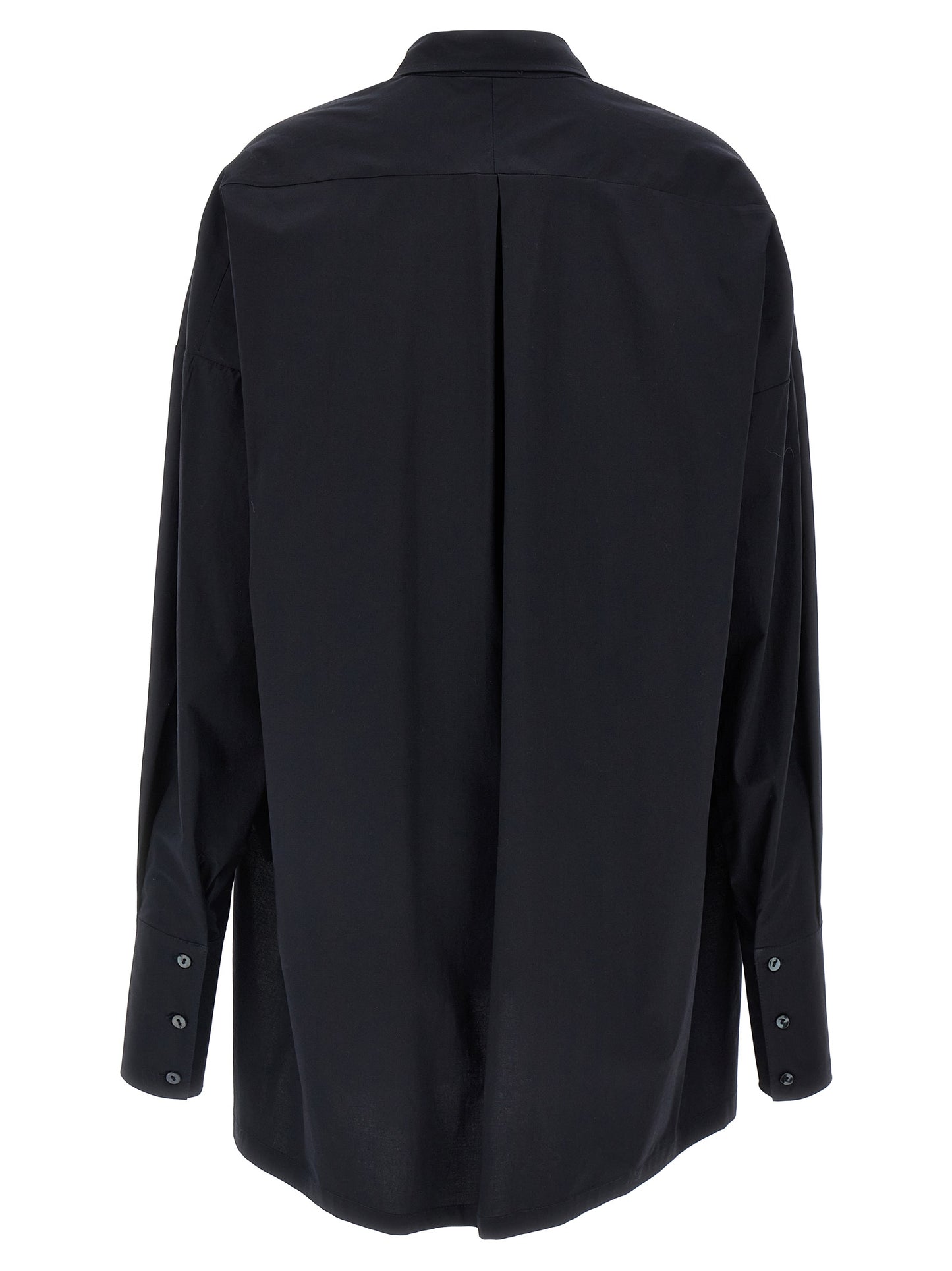 Blouse by DI.LA3 PARI' for women in cotton dark-blue presents a discerning silhouette, showcasing a sophisticated and for a truly discerning finish.