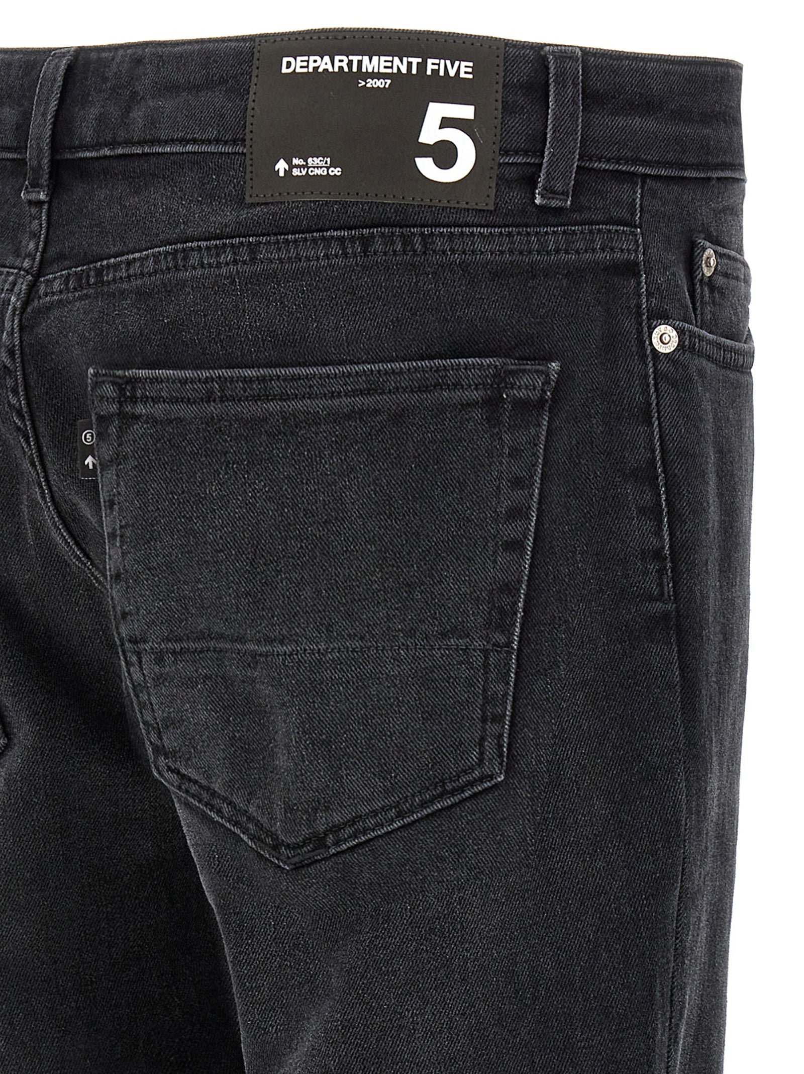 Jeans by Department 5 for men in stretch denim cotton black features an sophisticated and with a precise long, creating a sophisticated and sophisticated silhouette.