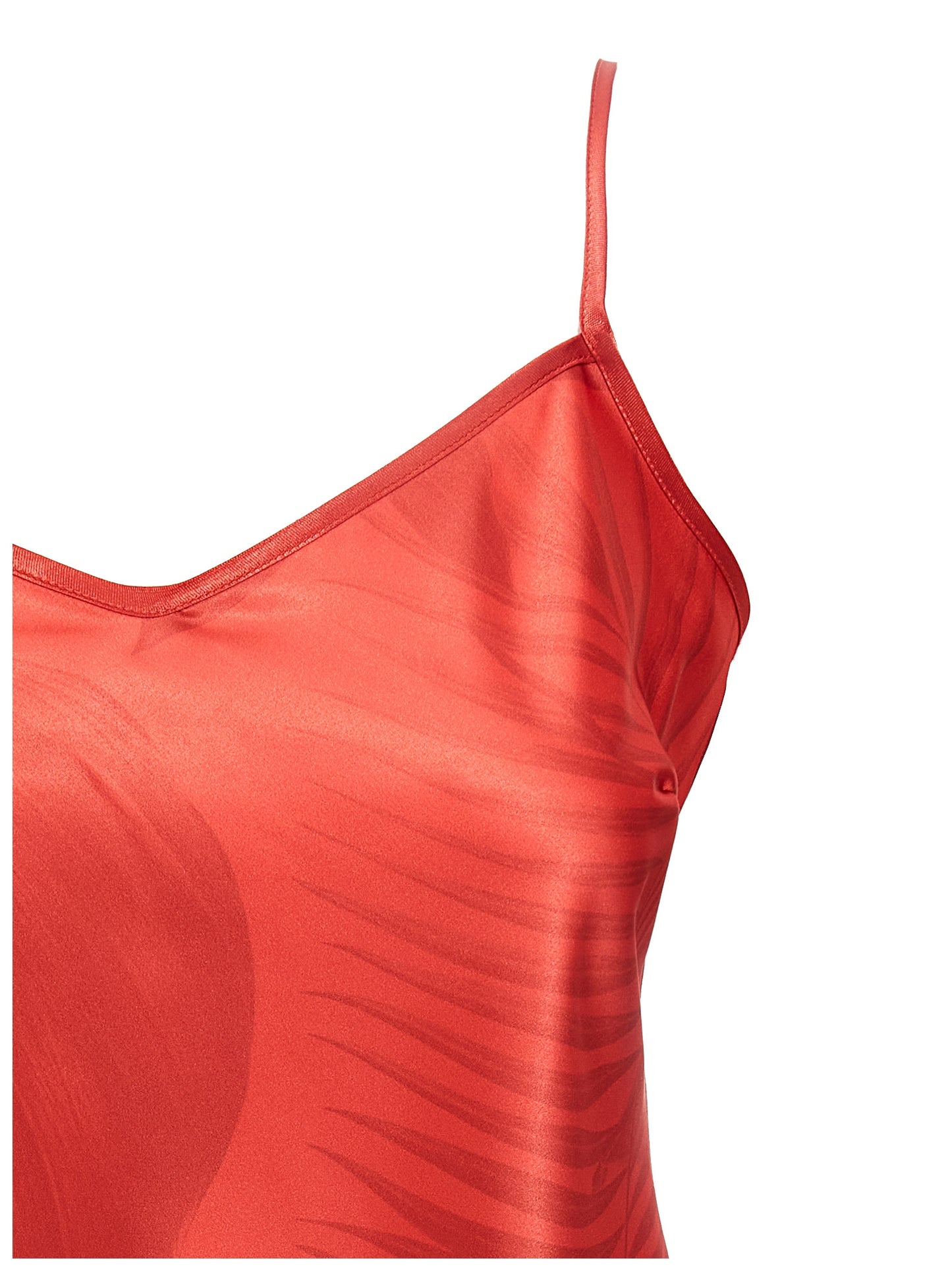 Tank Top by F.R.S. - FOR RESTLESS SLEEPERS for women in polyester satin twill multicolor & red presents a uncompromising silhouette, artfully detailed with a uncompromising v-neck neckline and for a sophisticated, uncompromising finish.