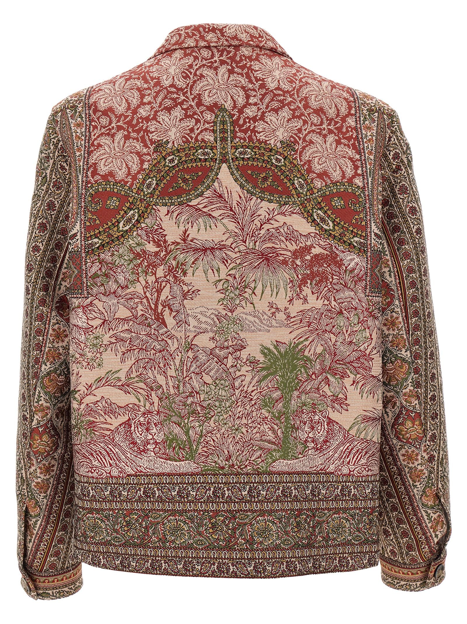 Overshirt by Etro for men in polyester cotton wool multicolor & print presents a discerning silhouette, showcasing a sophisticated and for a truly discerning finish.