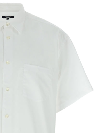 Shirt by Comme Des Garçons for men in cotton white, featuring a nuanced and nuanced for a sophisticated finish.