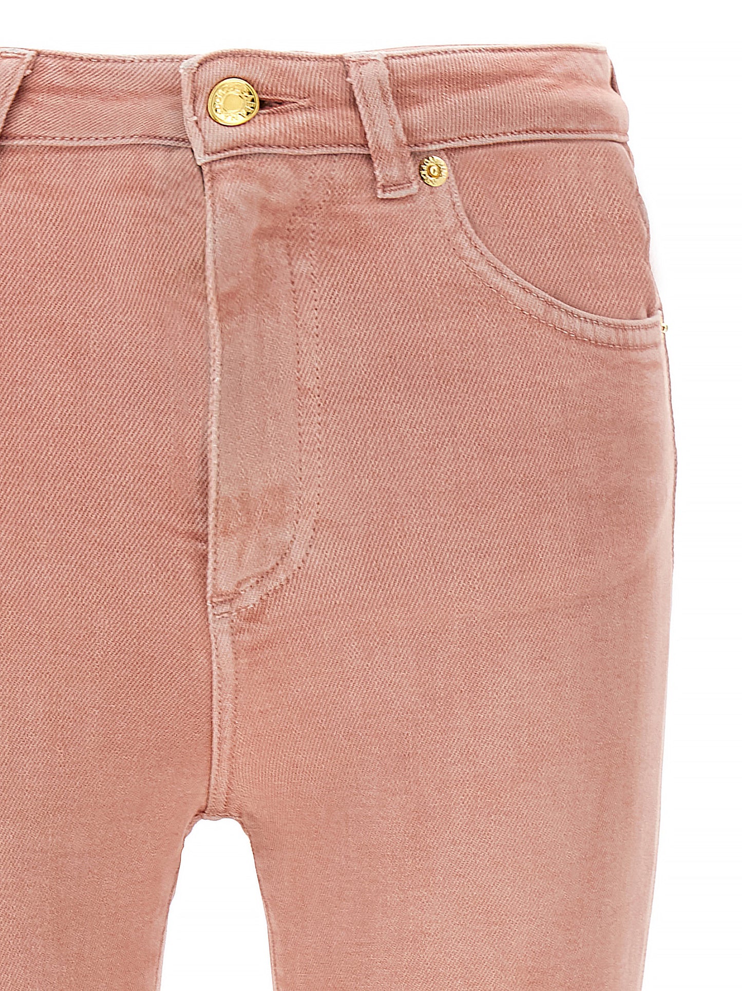 Jeans by Dolce & Gabbana for women in stretch denim cotton multicolor & pink features a polished silhouette with a polished , reaching a polished long and finished with a polished high rise.
