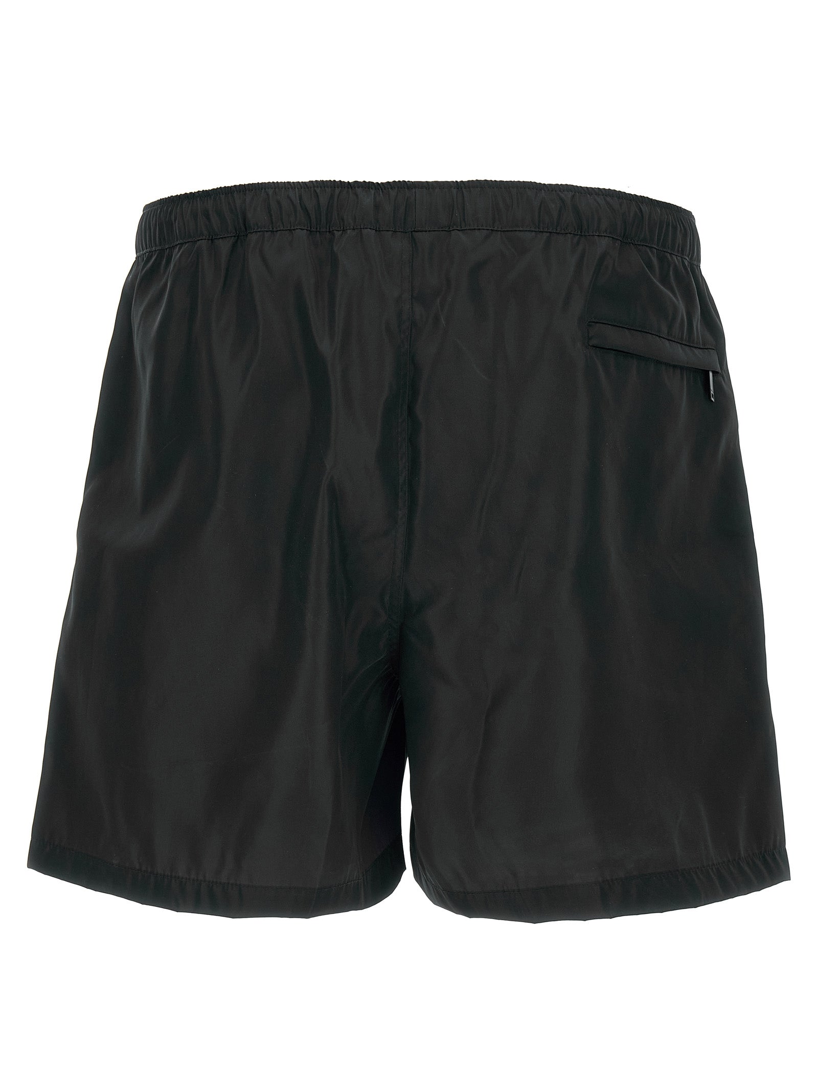 Swim Shorts by Valentino Garavani for men in nylon & mesh black features a magnificent design, channeling the luxury vibe of Heart Men's Nylon & Mesh Swim Shorts.