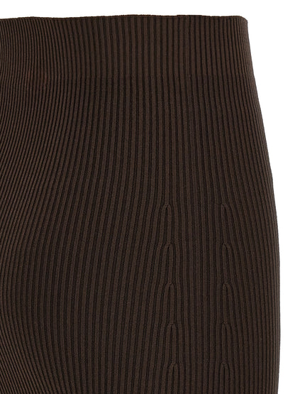 Skirt by Max Mara for women in viscose polyester crepe brown features an relaxed-yet-refined silhouette that elegantly showcases the Women's Viscose Polyester Crepe Skirt design and sophisticated mini.