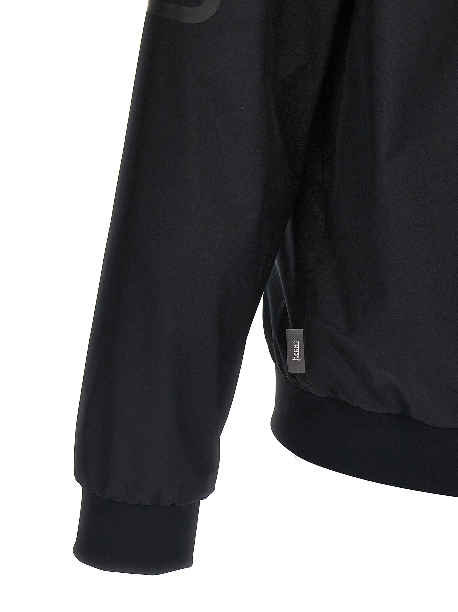 Bomber Jacket by Herno for men in polyester black features an on trend silhouette, showcasing refined breathable-design, windproof & pockets and a sophisticated for a truly on trend finish.