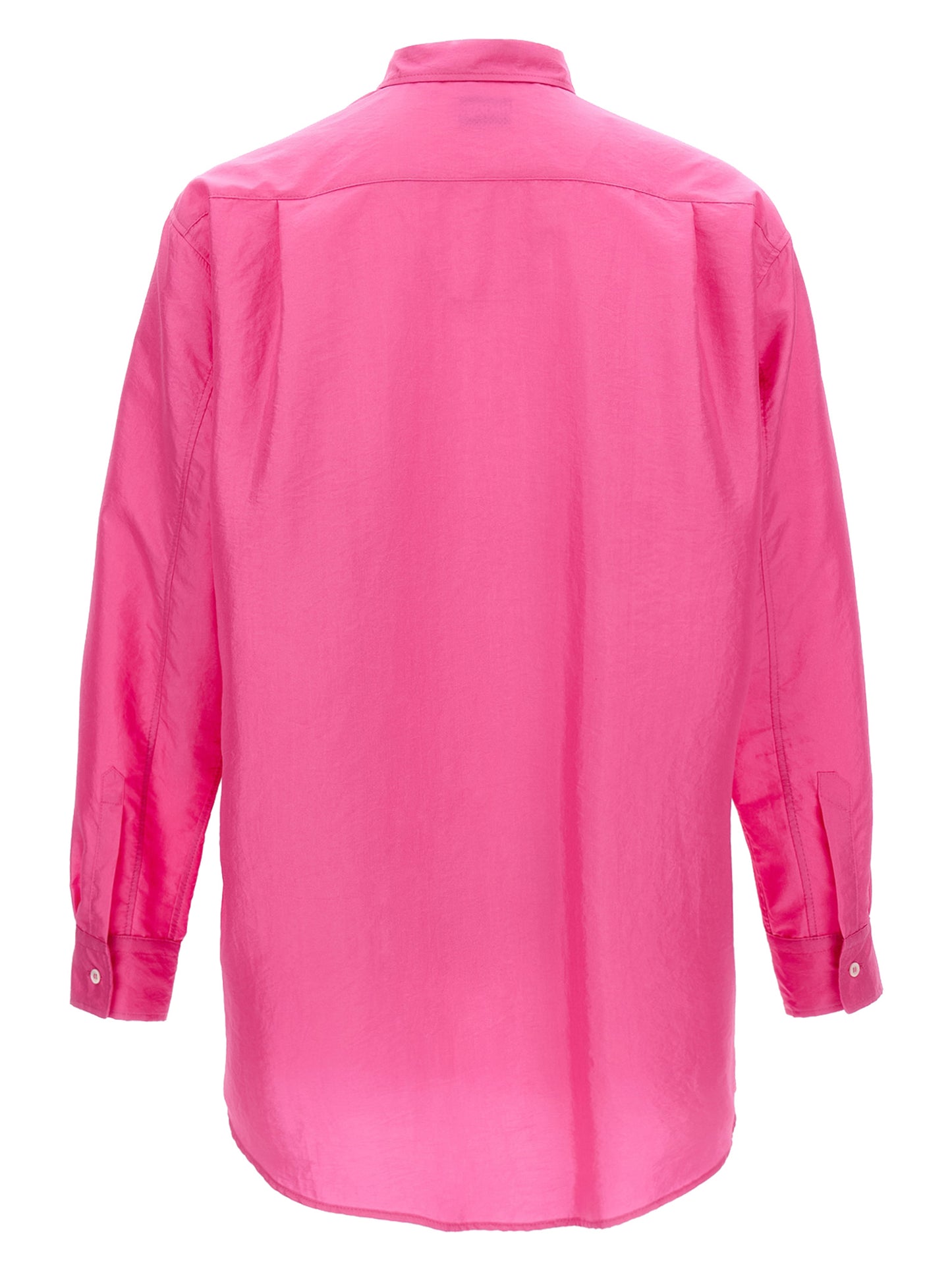 Shirt by Magliano for men in polyamide & polyester fuchsia features an architectural silhouette with a refined and elegant for a architectural look.