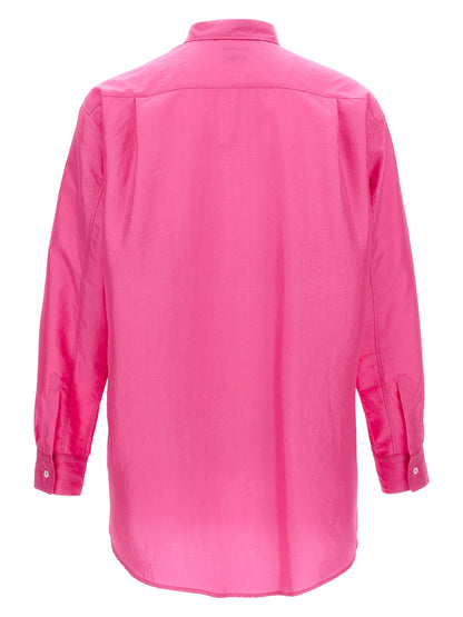Shirt by Magliano for men in polyamide & polyester fuchsia features an architectural silhouette with a refined and elegant for a architectural look.