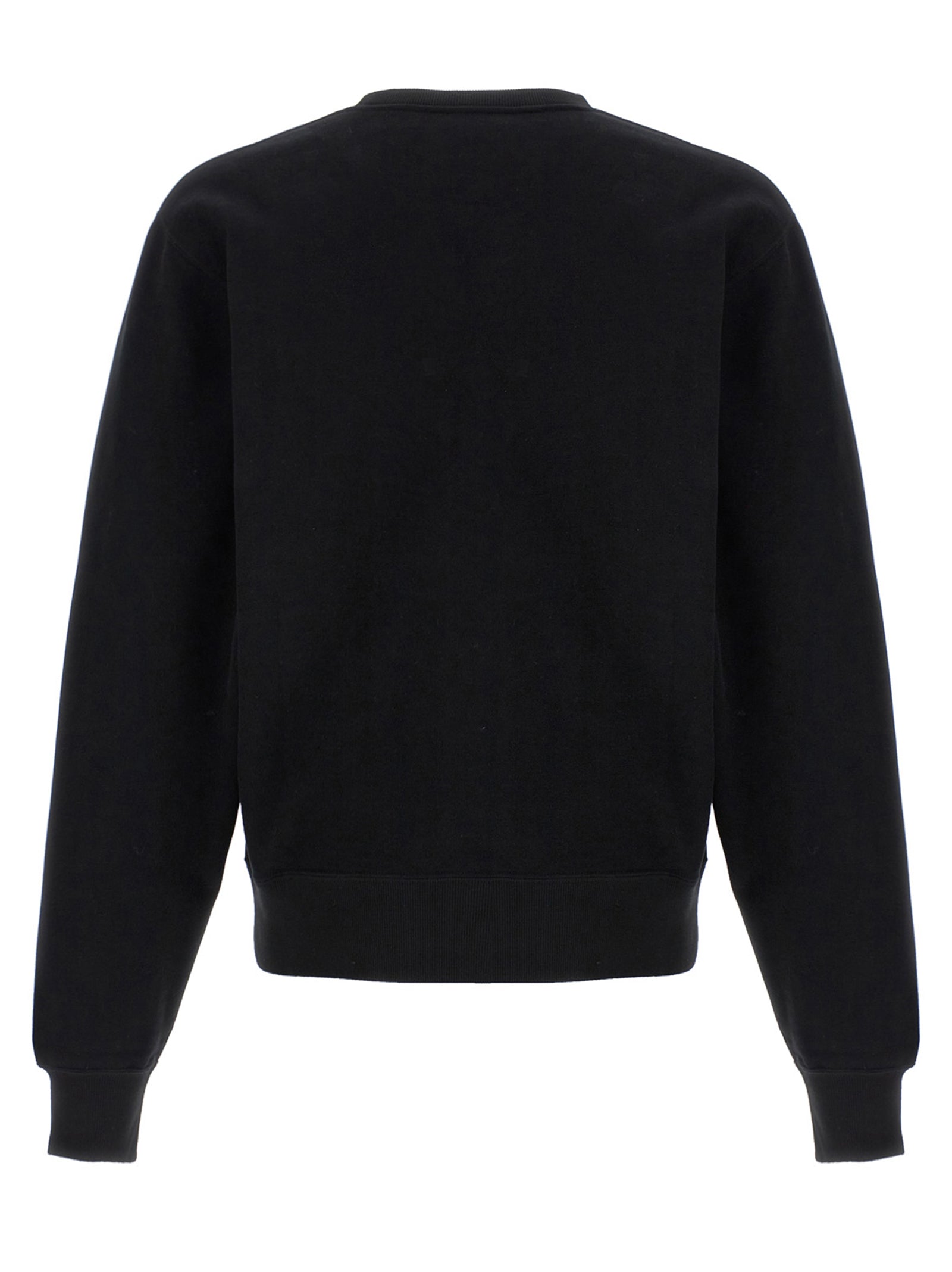 Sweatshirt by Saint Laurent for men in cotton black features an enviable silhouette, showcasing a premium and refined crew neckline for a truly enviable finish.