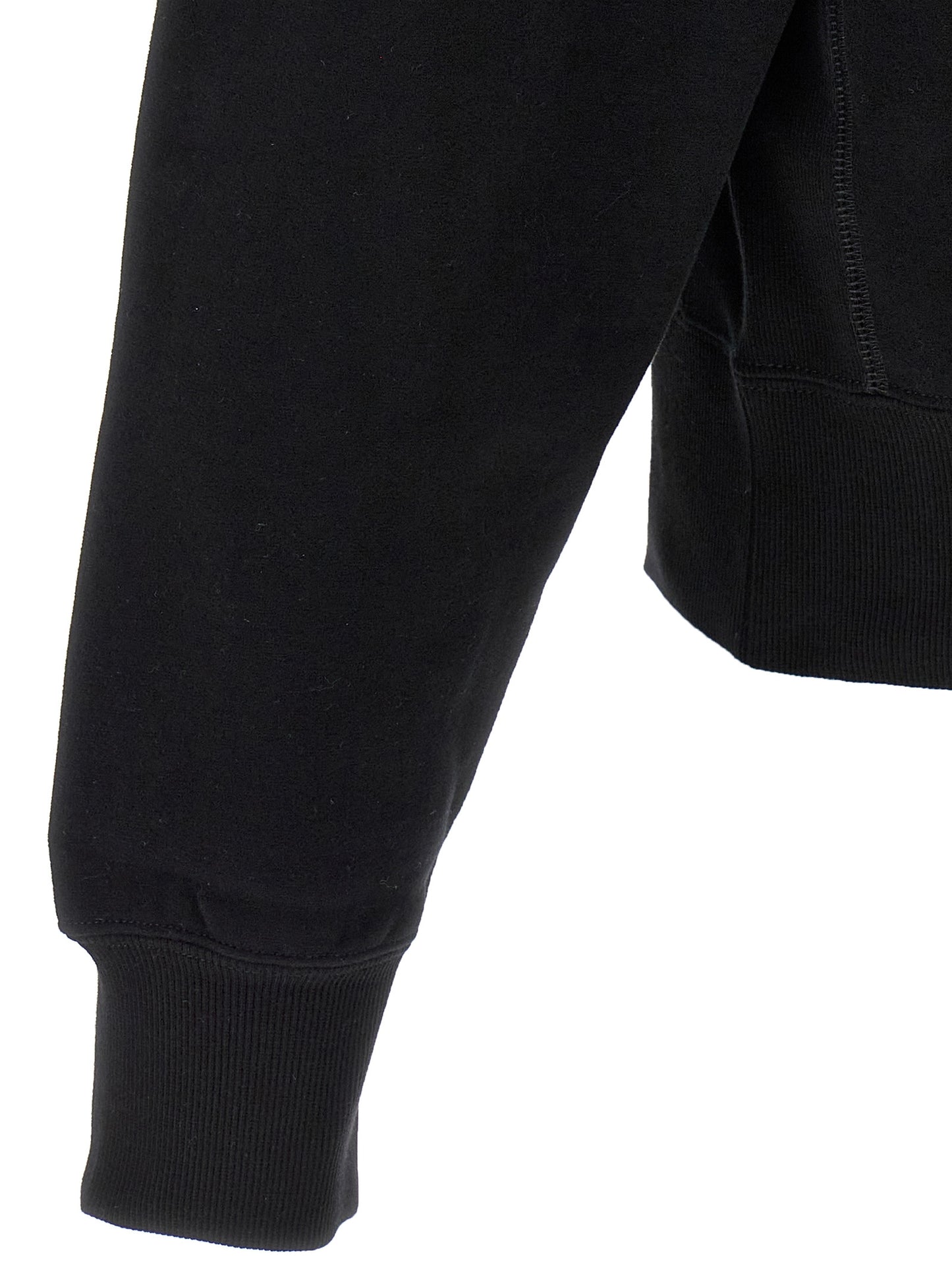 Sweatshirt by Saint Laurent for men in cotton black features a unrivaled silhouette with a refined and unrivaled detailing for a sophisticated look.