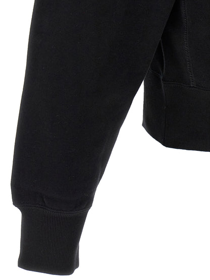 Sweatshirt by Saint Laurent for men in cotton black features a unrivaled silhouette with a refined and unrivaled detailing for a sophisticated look.