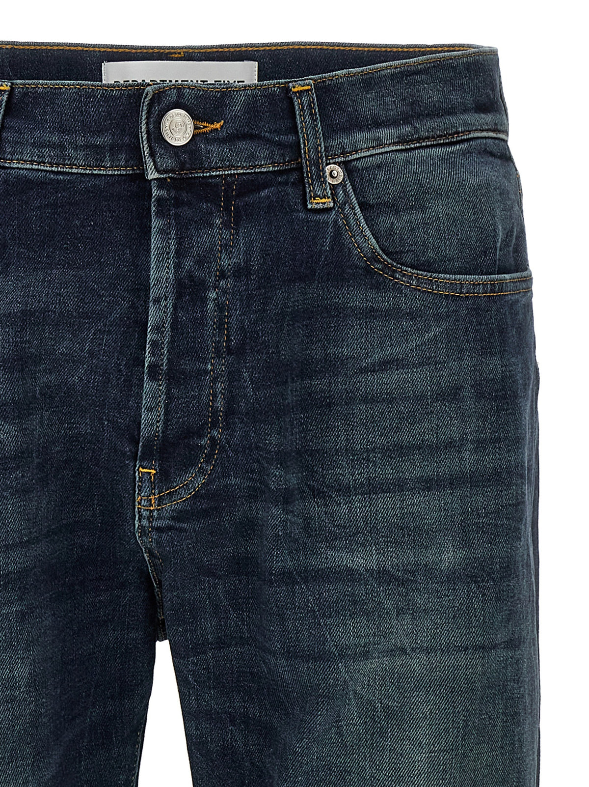 Department 5 Men's Straight Leg Stretch Denim Cotton Jeans - Blue