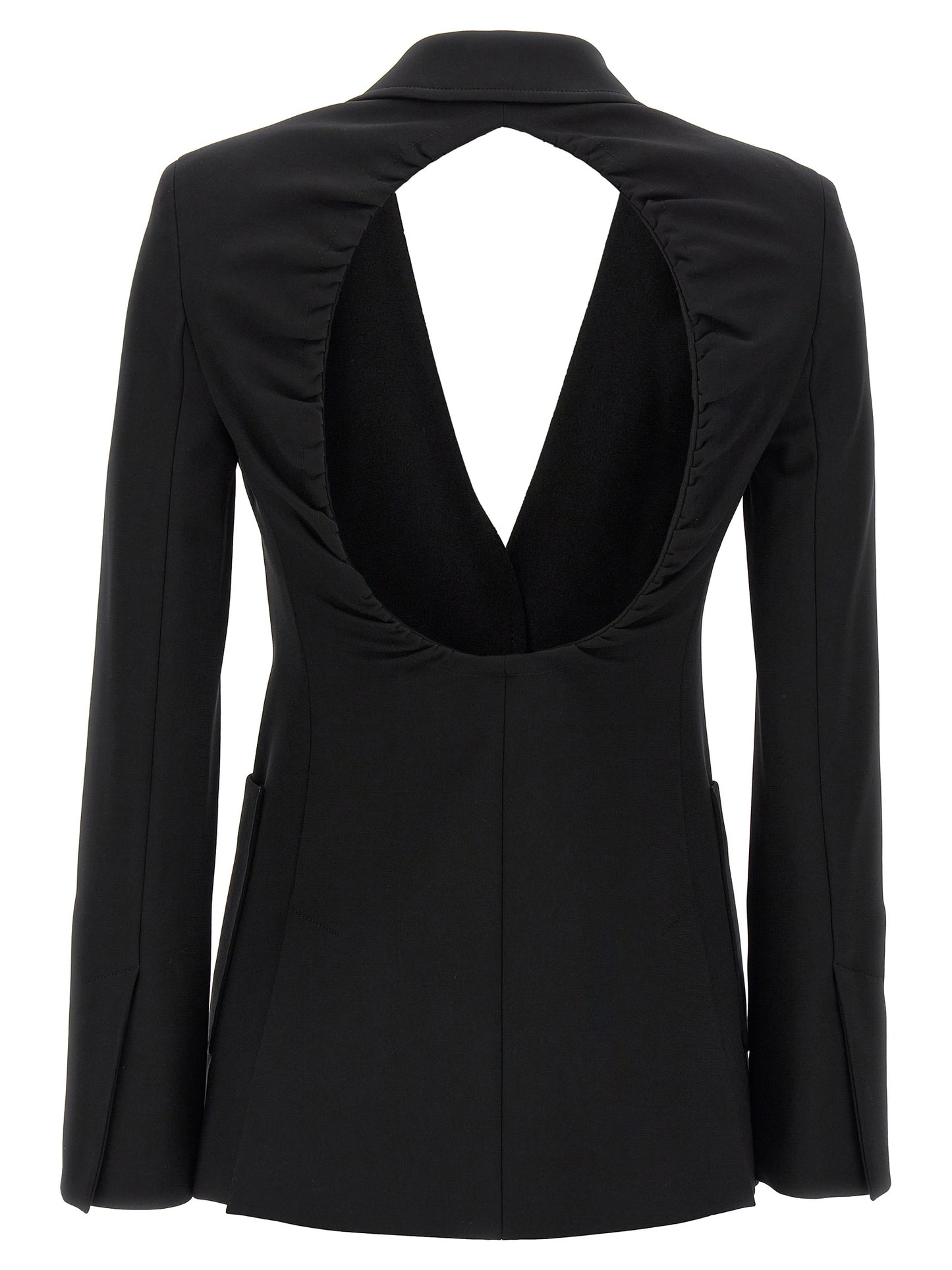 Blazer by Max Mara for women in stretch polyamide viscose black presents a distinguished silhouette, detailed with a distinguished and distinctive for a truly sophisticated finish.