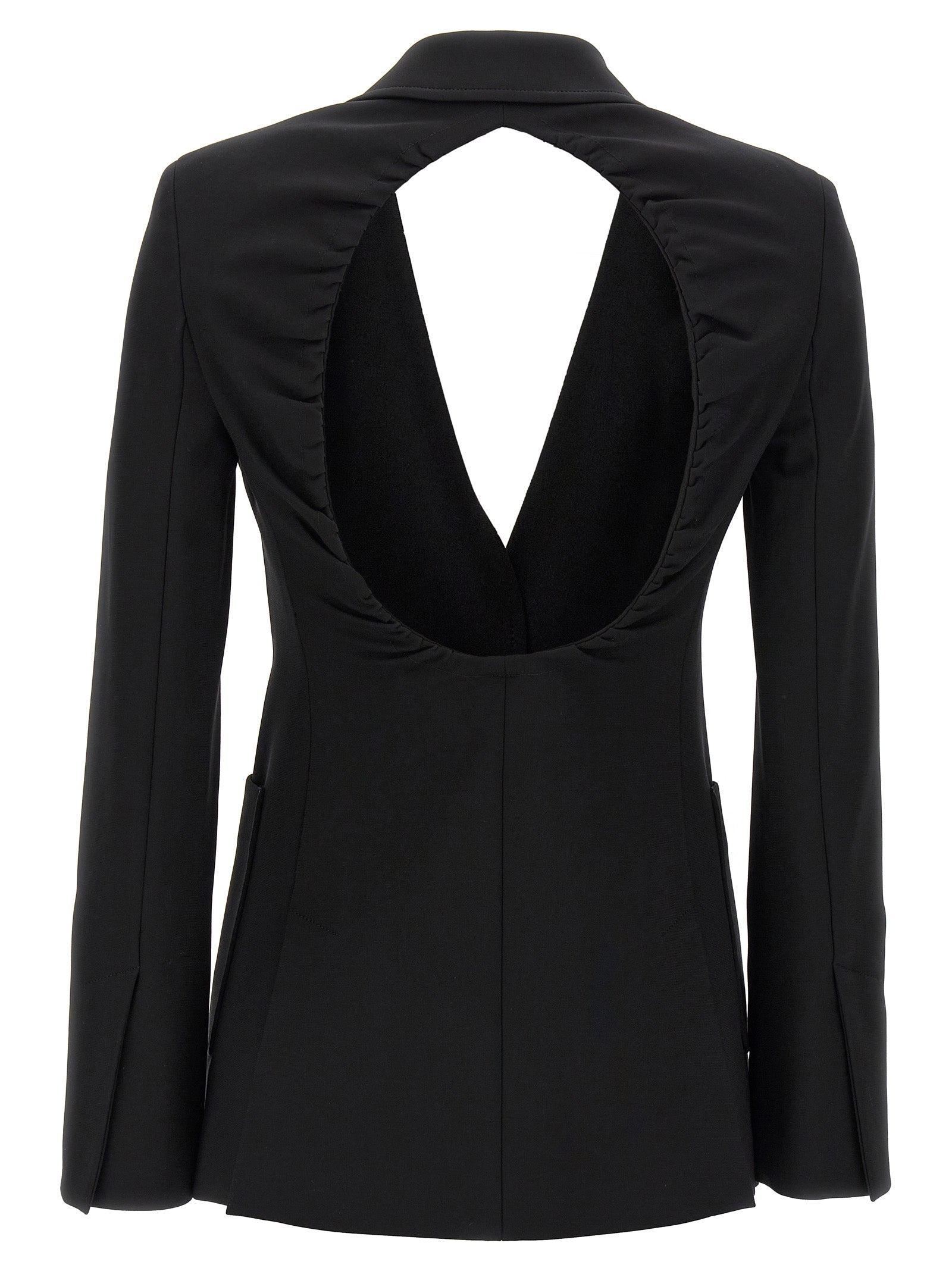 Blazer by Max Mara for women in stretch polyamide viscose black presents a distinguished silhouette, detailed with a distinguished and distinctive for a truly sophisticated finish.