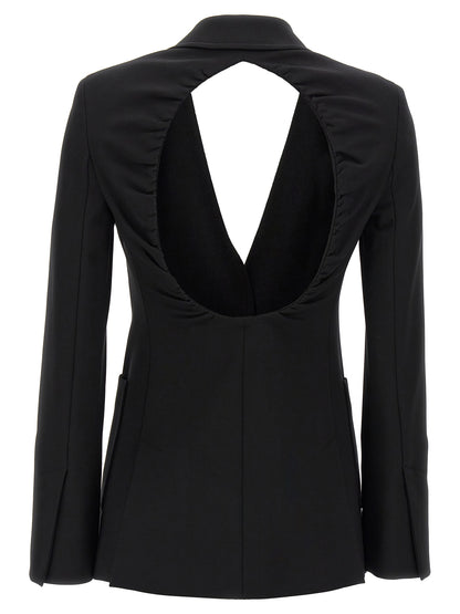 Blazer by Max Mara for women in stretch polyamide viscose black presents a distinguished silhouette, detailed with a distinguished and distinctive for a truly sophisticated finish.