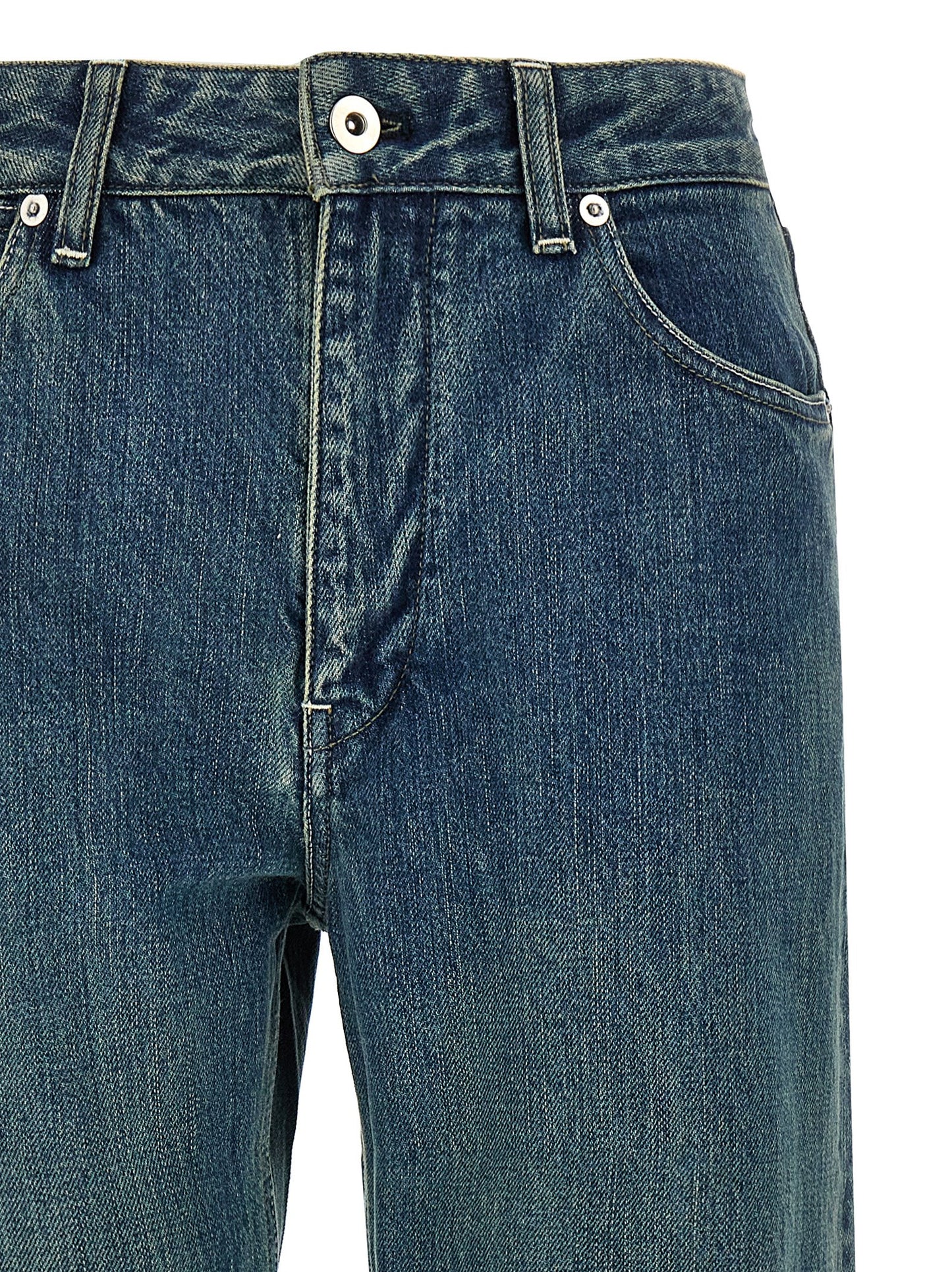 Jeans by Jil Sander for women in cotton denim blue features an sartorial straight-leg & slim and long with a cut for a sartorial finish.