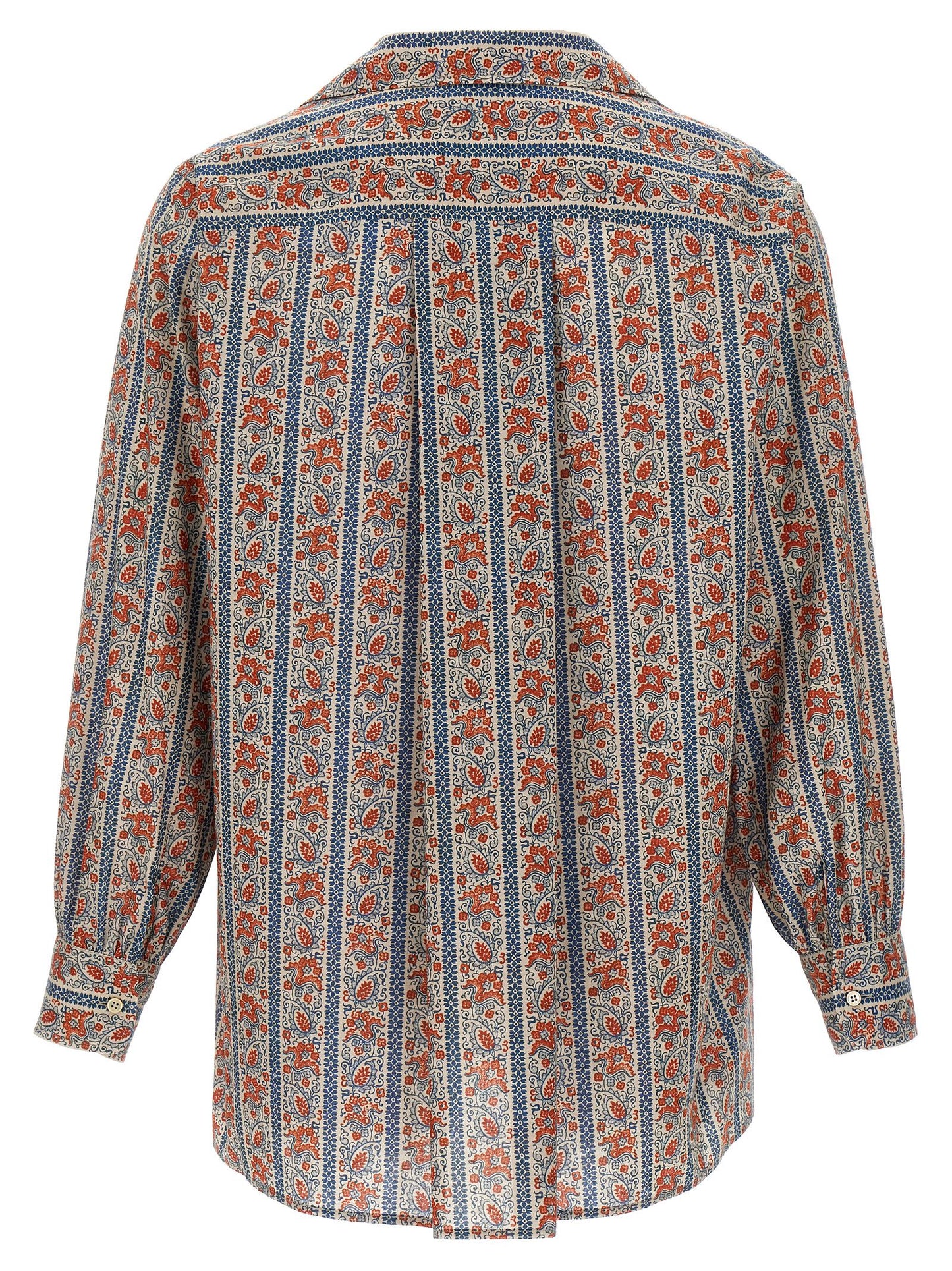 Shirt by Valentino Garavani for men in cotton multicolor & print showcases a sharp silhouette, elegantly detailed with a sharp v-neck neckline and sharp .