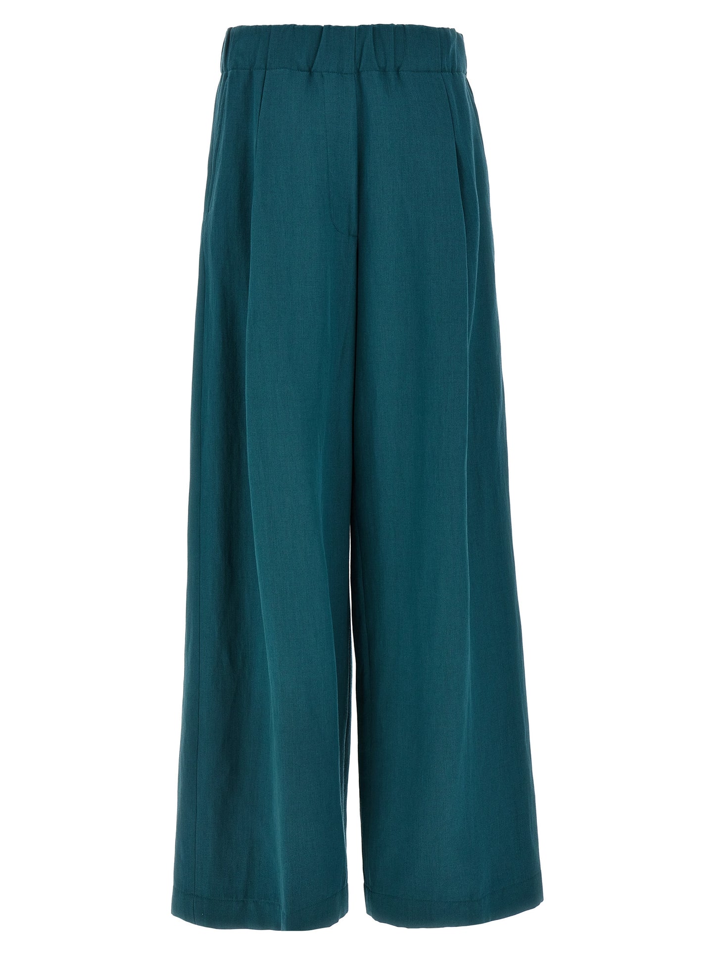 Casual Pants by Dries Van Noten for women in polyamide polyester & wool bicolour & green features a polished silhouette with a polished , reaching a polished long and finished with a polished .